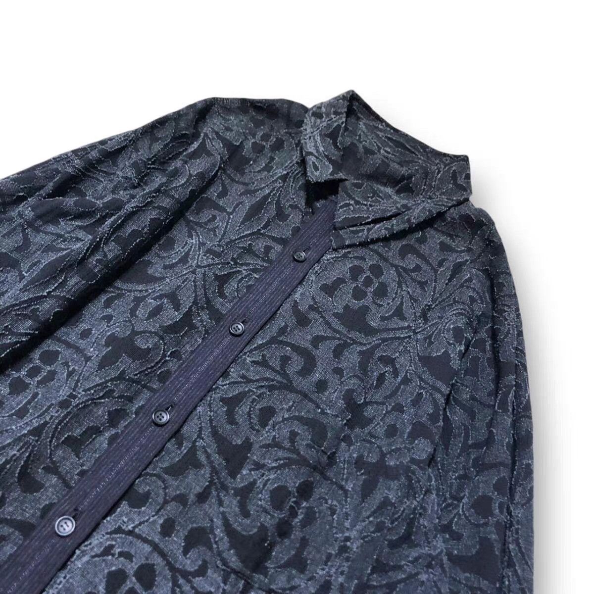 Yohji Yamamoto Yohji Yamamoto Indian Jacquard Distressed Shirt K11 Size US L / EU 52-54 / 3 - 3 Thumbnail