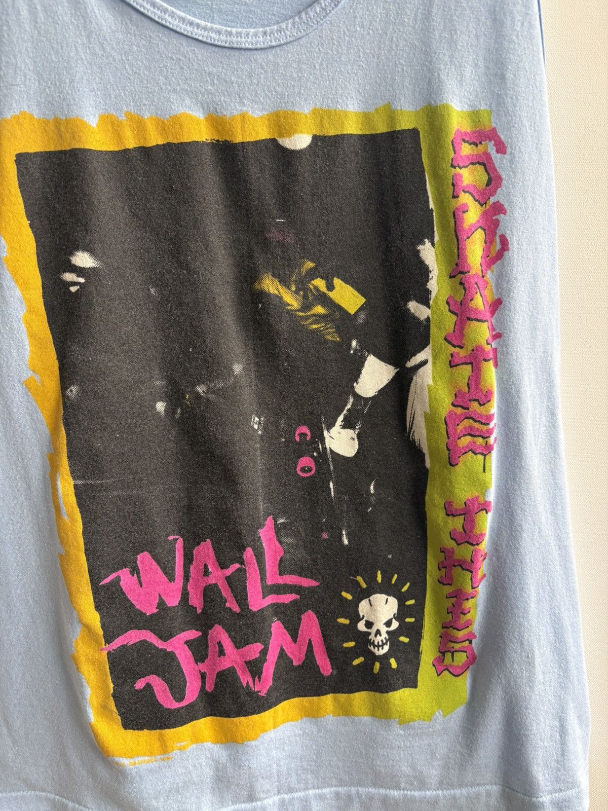 Vintage Vintage Streetwear Wall Jam Skate Head Skull Muscle Tank Top Size US XL / EU 56 / 4 - 2 Thumbnail