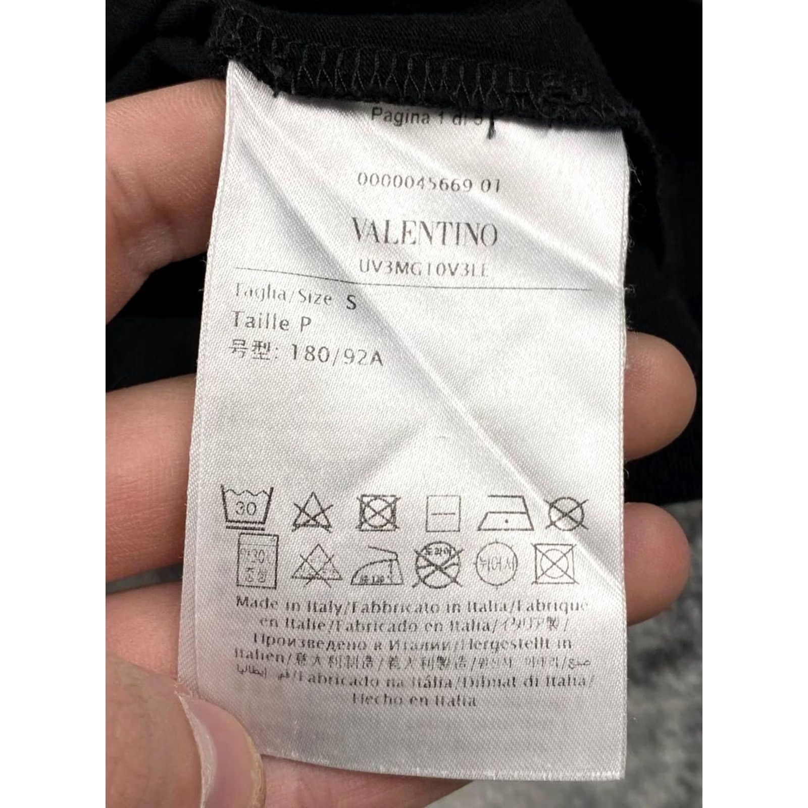 Valentino Valentino Garavani T Shirt Men Size S Black Logo VLTN Size US S / EU 44-46 / 1 - 7 Thumbnail
