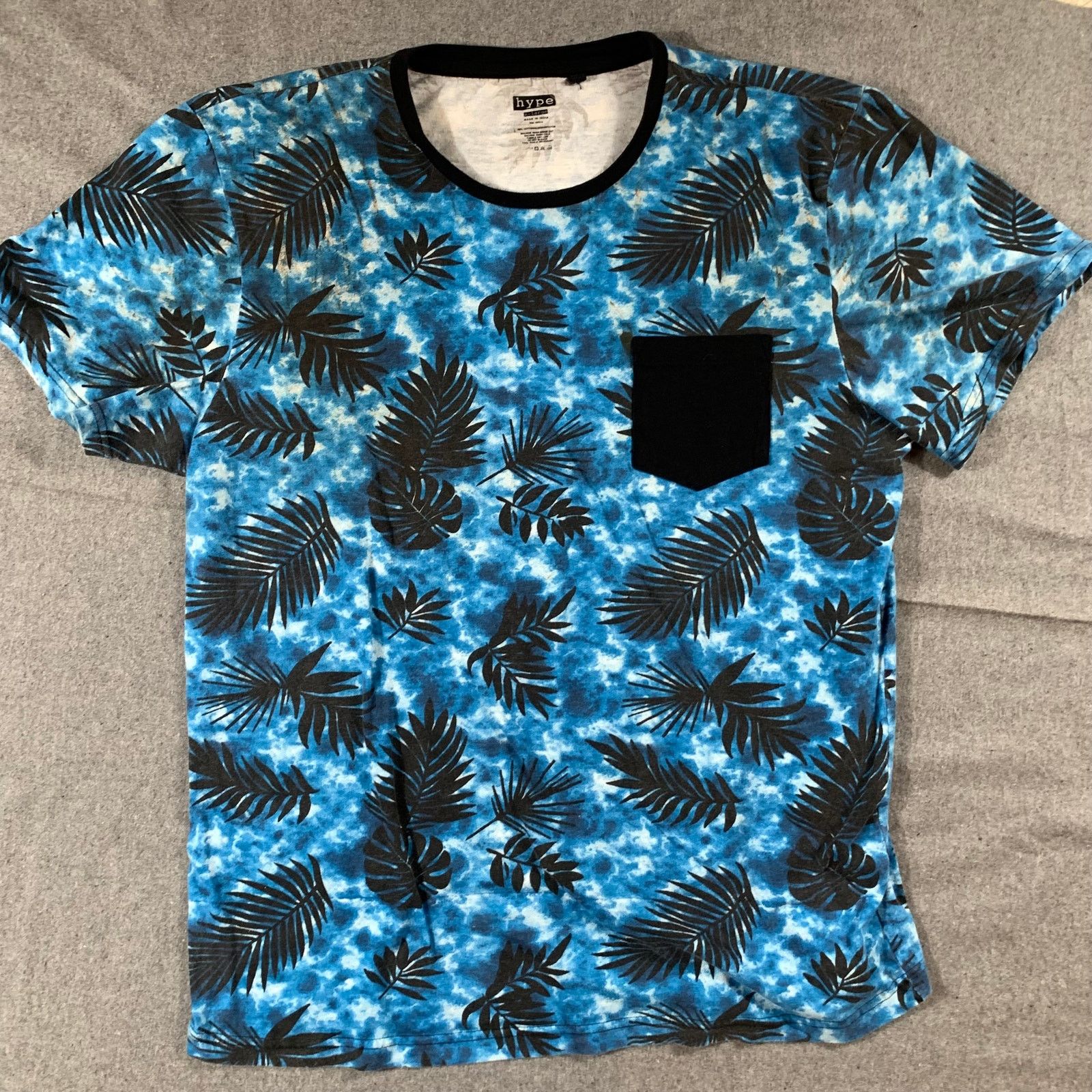 Other Hype Shirt Adult Extra Large Blue Casual Short Sleeve Size XL / US 12-14 / IT 48-50 - 1 Thumbnail