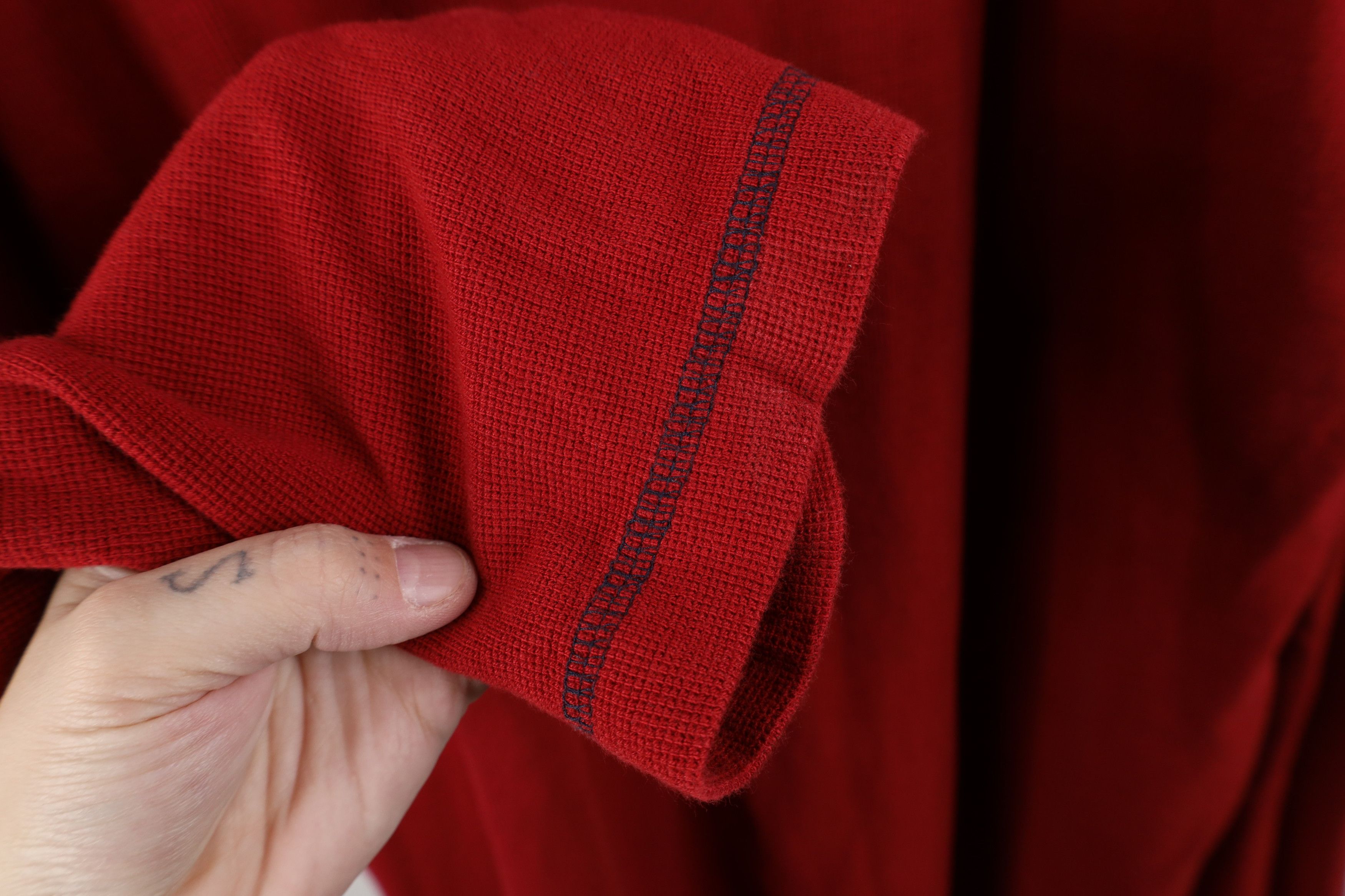 Nautica Vintage Nautica Thermal Waffle Knit Long Sleeve T-Shirt Red Size US XXL / EU 58 / 5 - 8 Thumbnail