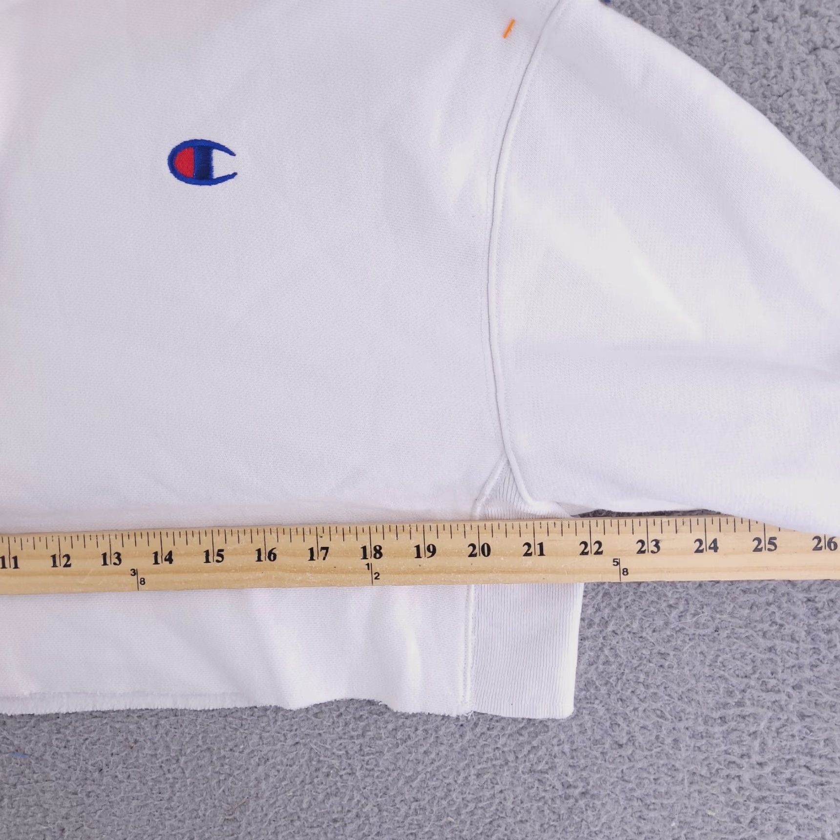 Champion Champion Hoodie Womens M White Crop Heavyweight Reverse Weave Pullover Ladies Size M / US 6-8 / IT 42-44 - 7 Thumbnail