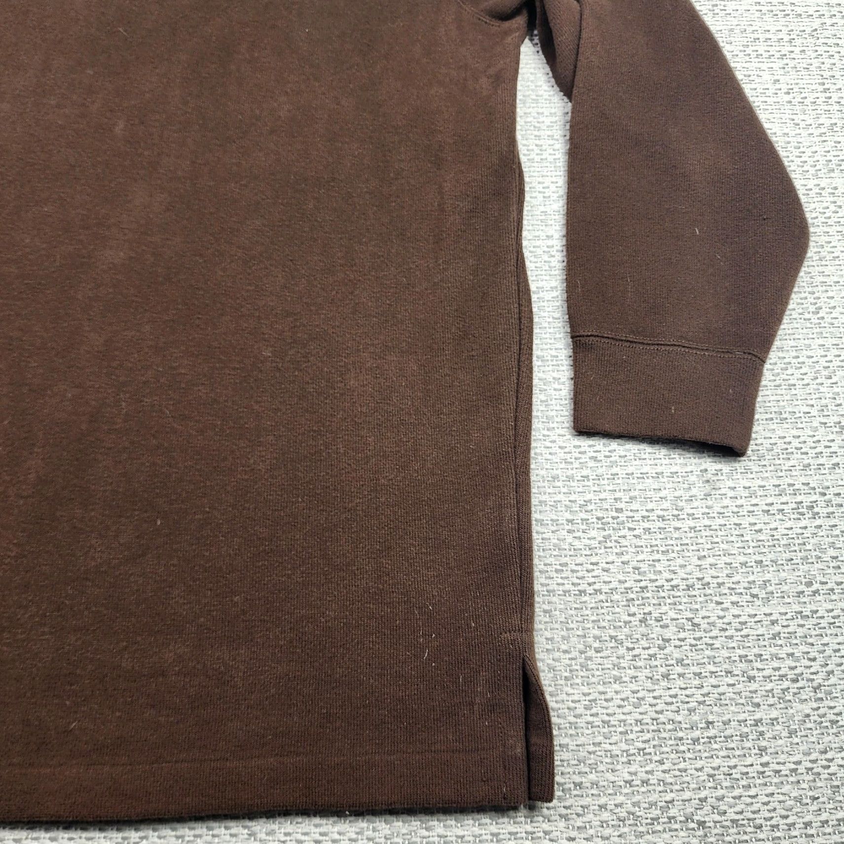 Polo Ralph Lauren Polo Ralph Lauren Sweater Mens 2XB Brown Long Sleeve Quarter Zip Pullover Cotton Knit Embroidered Logo Zipper Big & Tall Size US XXL / EU 58 / 5 - 2 Thumbnail