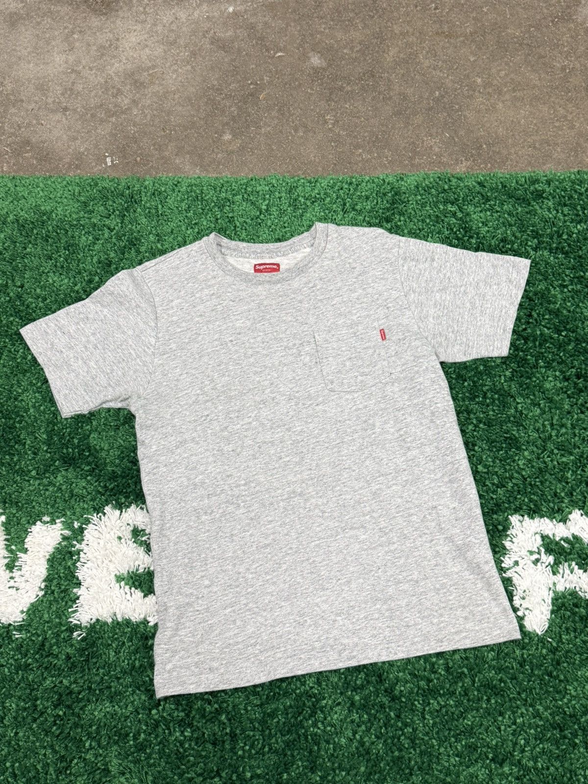 Supreme Supreme Grey Pocket Tee Cut and Sewn Medium Size US M / EU 48-50 / 2 - 1 Thumbnail