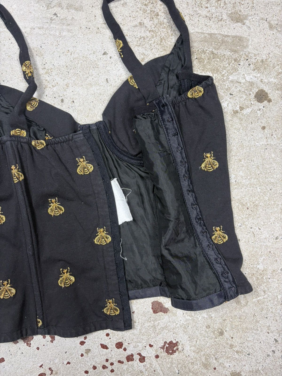 Dior FW 1992 Christian Dior Boutique Black Corset Bees Top Size S / US 4 / IT 40 - 12 Thumbnail