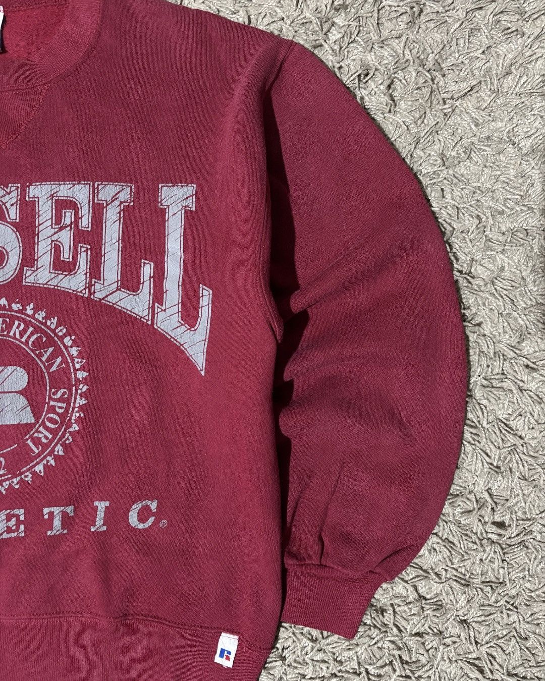 Russell Athletic 1990’s Russell Athletic “Spellout” Red Sweatshirt Size US M / EU 48-50 / 2 - 2 Thumbnail