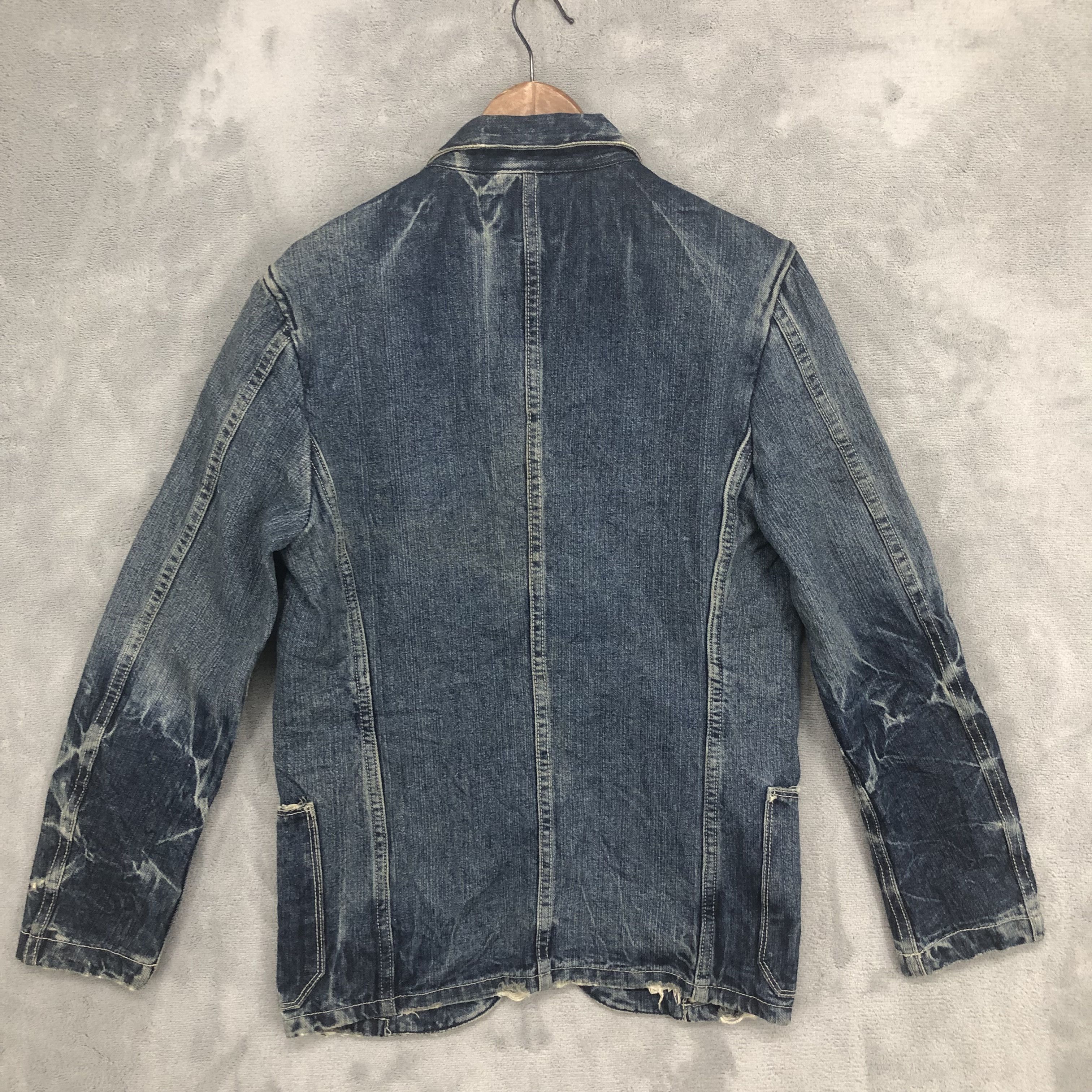 Japanese Brand × Vintage Vintage Japanese Workwear Denim Jacket Size US M / EU 48-50 / 2 - 2 Thumbnail