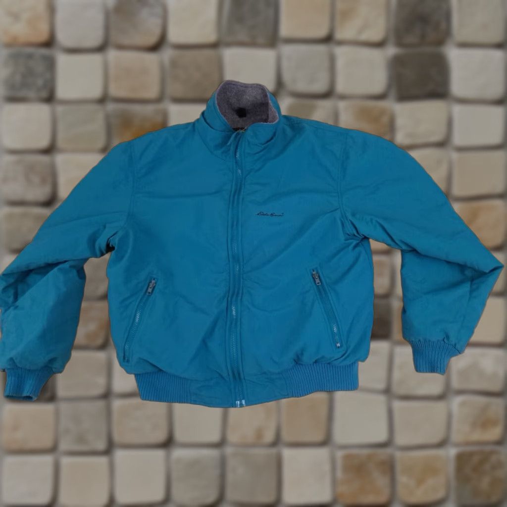 Eddie Bauer VINTAGE Eddie Bauer WeatherEdge Jacket Mens L green teal Nylon Softshell Insulated Zip Bomber United States Made Size US L / EU 52-54 / 3 - 1 Thumbnail