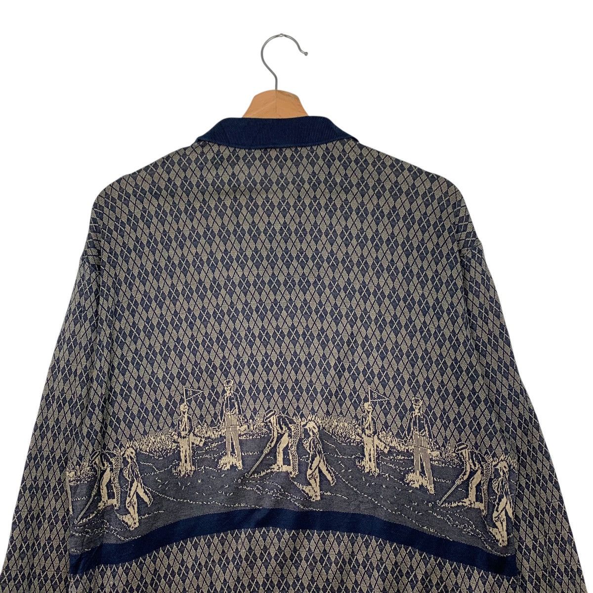 Vintage RITRATTO GOLF Overprint Long Sleeve Polos #1562-C70 Size US L / EU 52-54 / 3 - 8 Thumbnail