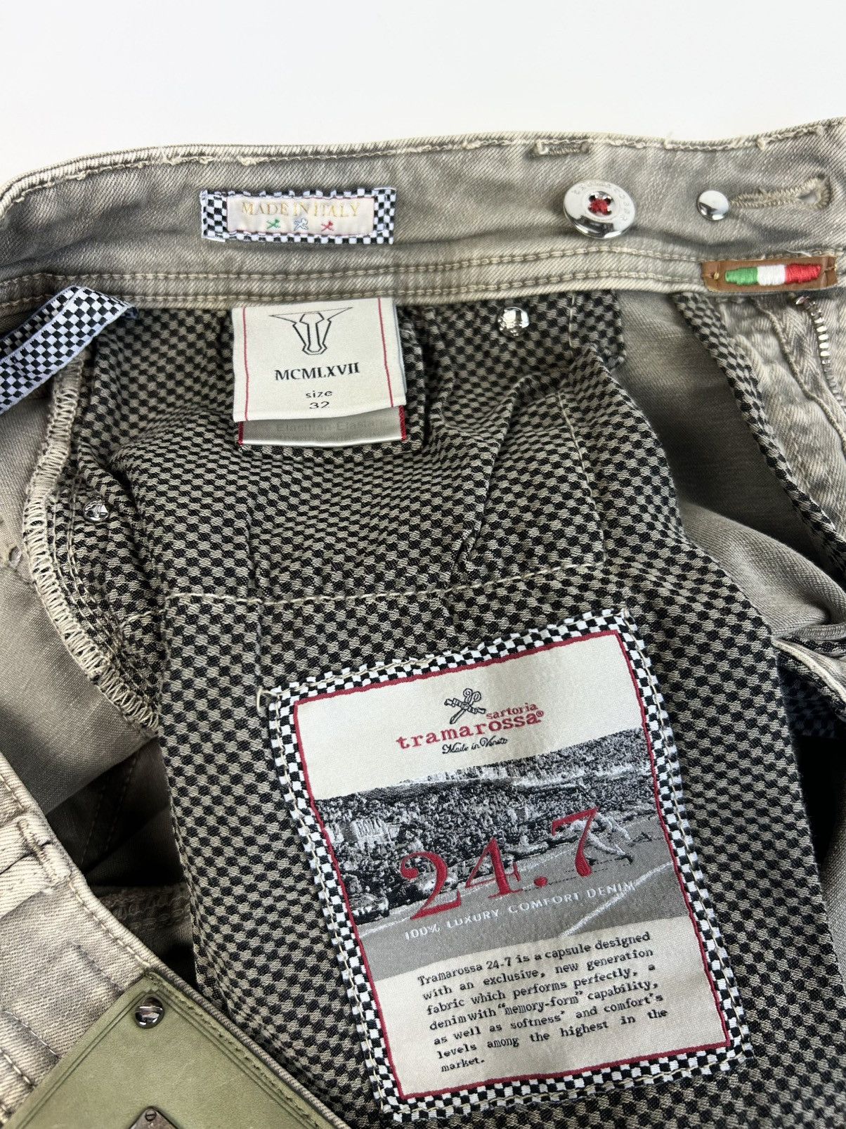 Other Rare Sartoria Tramarossa Jeans 1967 Luxury Men's Denim Pants Size US 32 / EU 48 - 9 Thumbnail