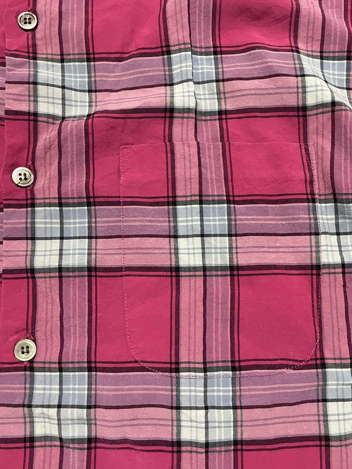 45rpm 45rpm Open Collar Plaid Shirt Size US L / EU 52-54 / 3 - 6 Thumbnail