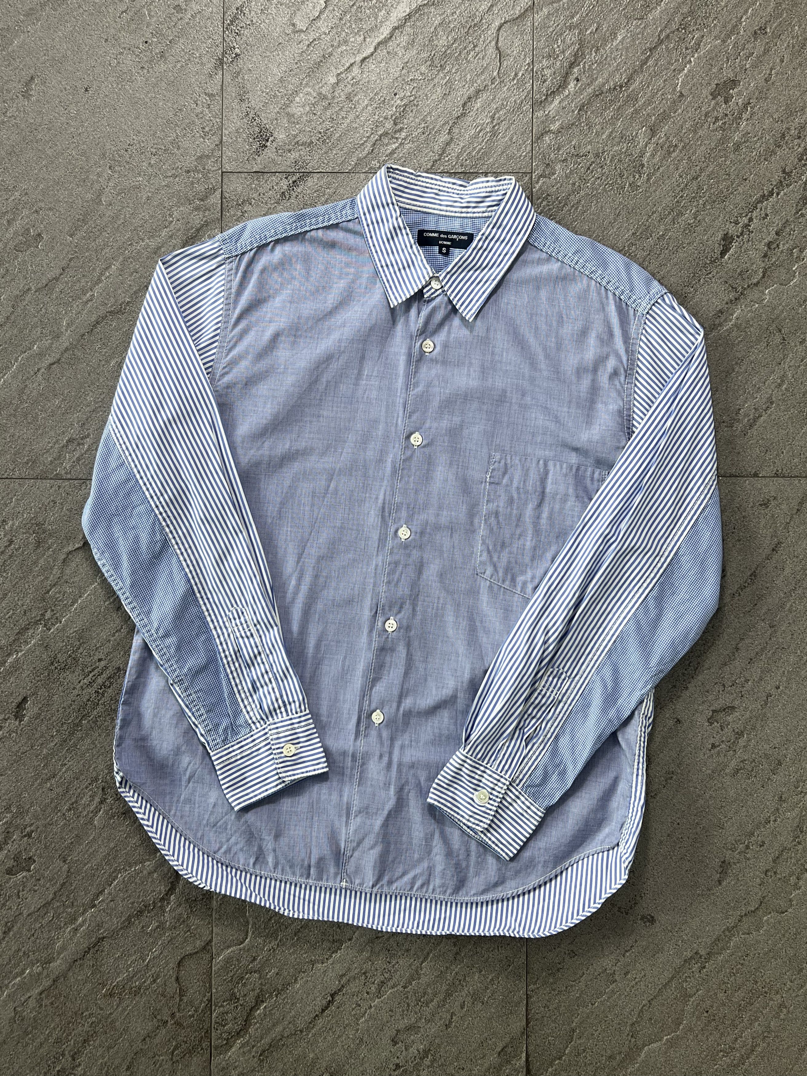 Comme des Garcons Comme des Garçons Homme patchwork striped shirt Size US S / EU 44-46 / 1 - 1 Thumbnail