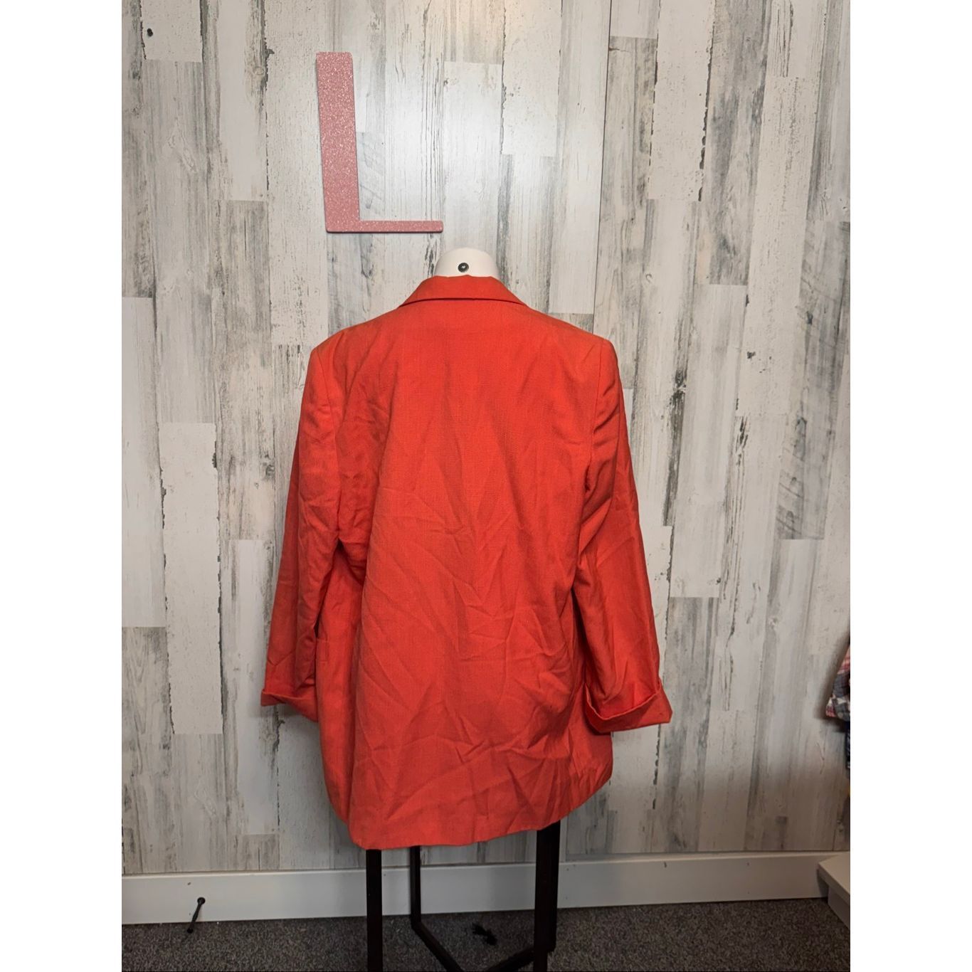 Other Vintage Lynn Greene for Richard Neal Oversized Blazer Orange Size L / US 10 / IT 46 - 4 Thumbnail