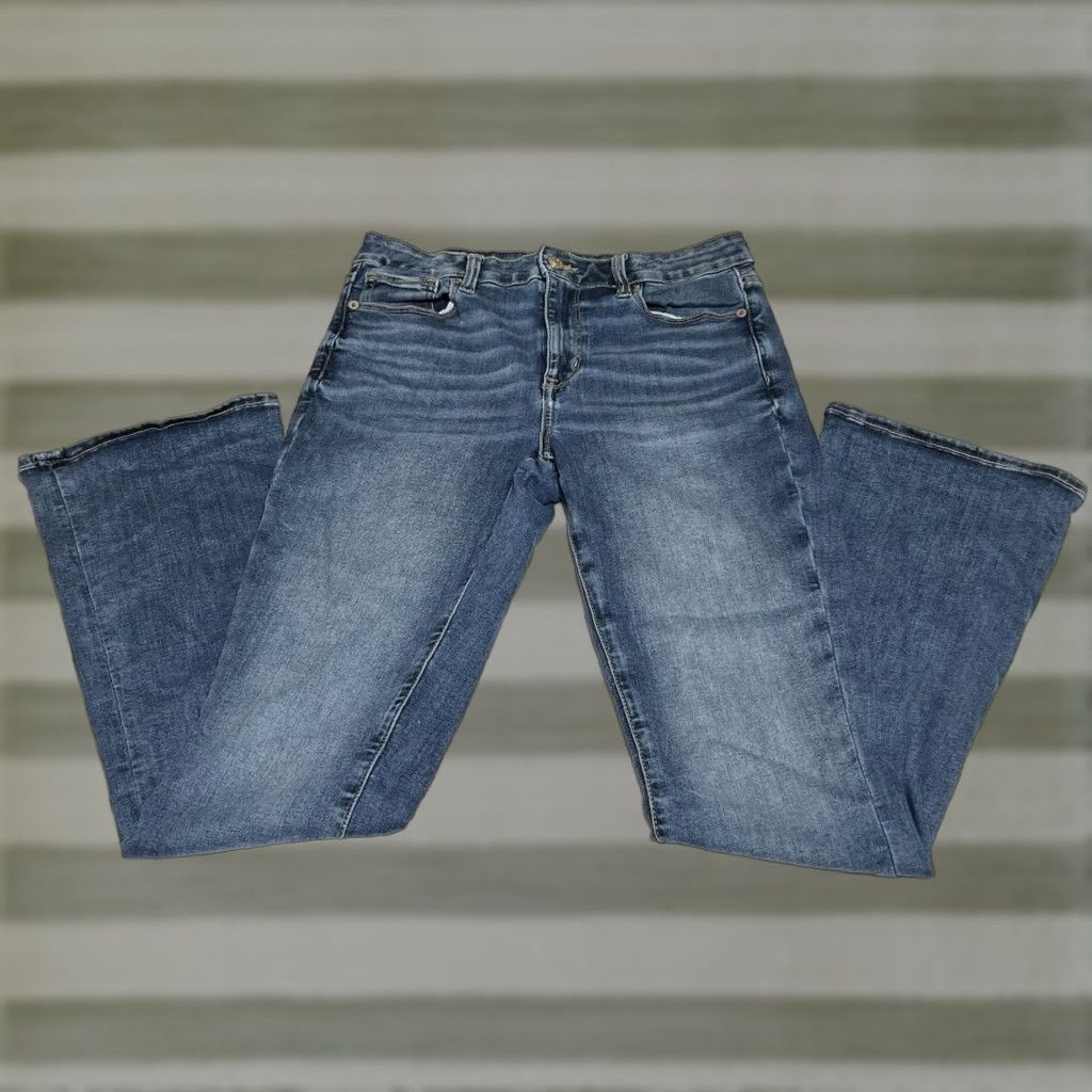 American Eagle Outfitters American Eagle Outfitters Jeans Womens 10 Regular High Rise Skinny Kick 29x31 Blue Stretch Denim 5-Pocket Logo Size 32" / US 10 / IT 46 - 1 Thumbnail
