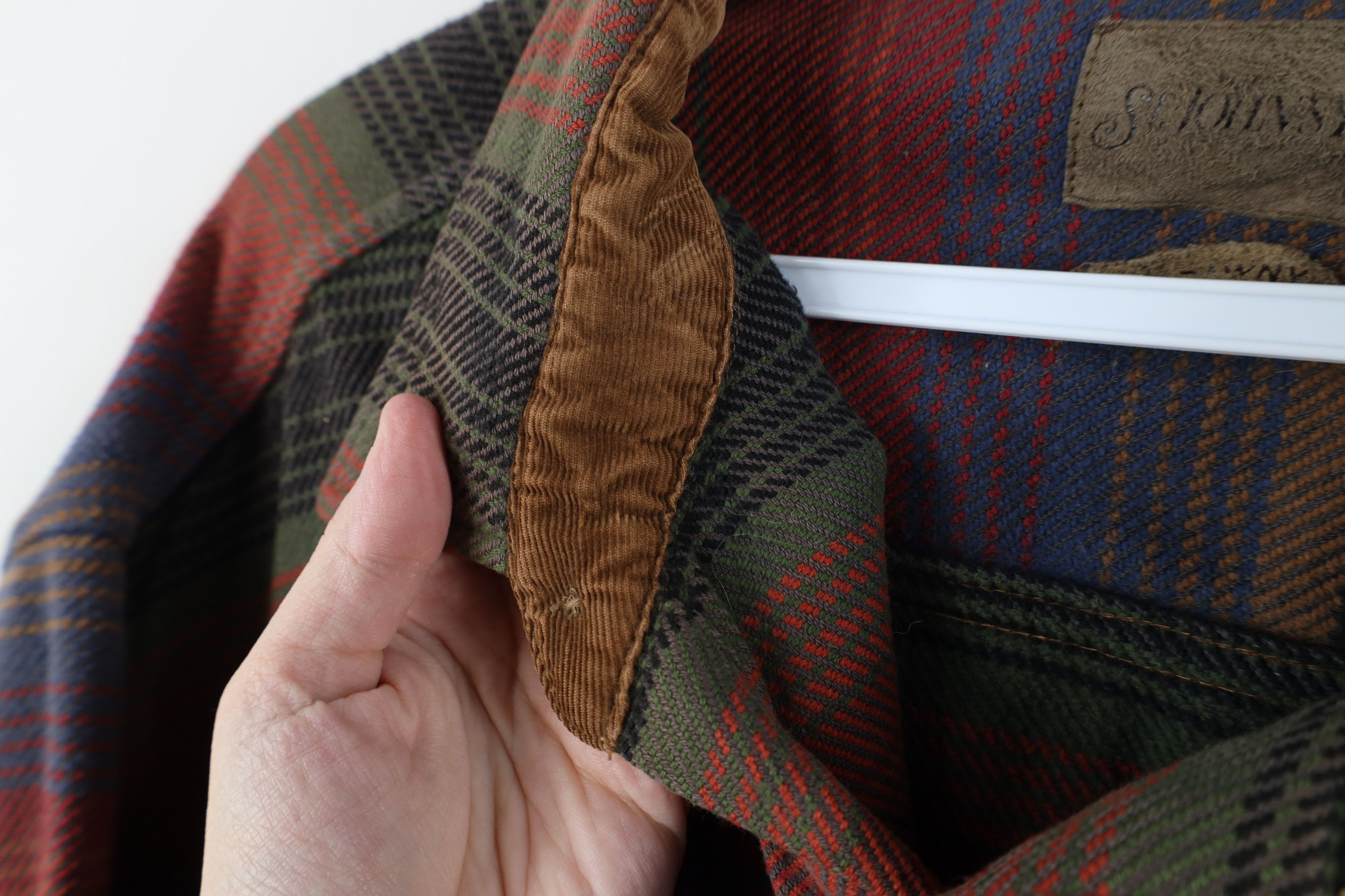 Vintage Vintage 90s Streetwear Heavy Button Shirt Rainbow Striped Size US XXL / EU 58 / 5 - 11 Thumbnail