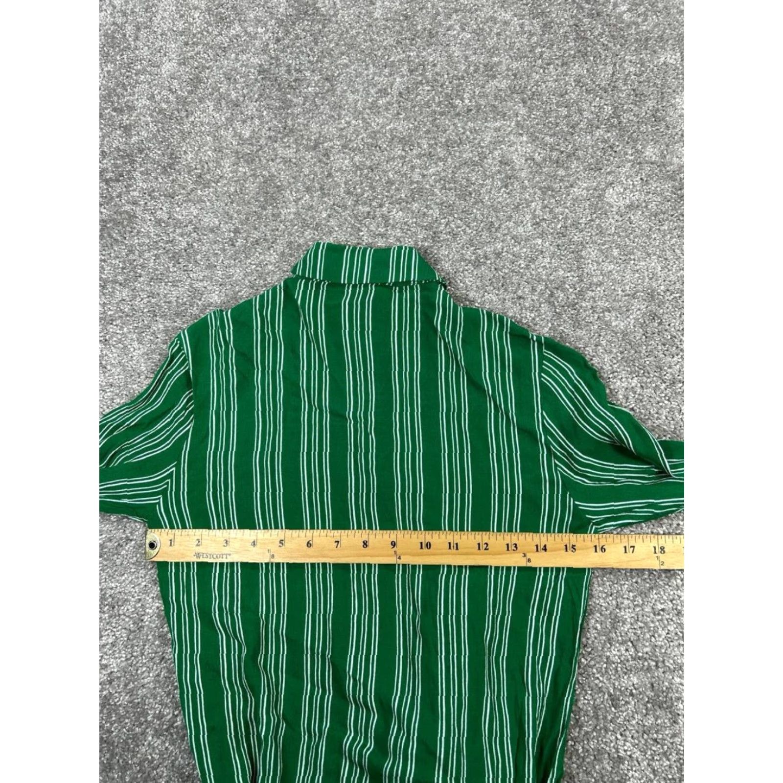 Vintage MaevE Shirt Dress Womens 0 Green White Wrap Shirt Dress Womens 0 Green White Wrap Size XS / US 0-2 / IT 36-38 - 5 Thumbnail