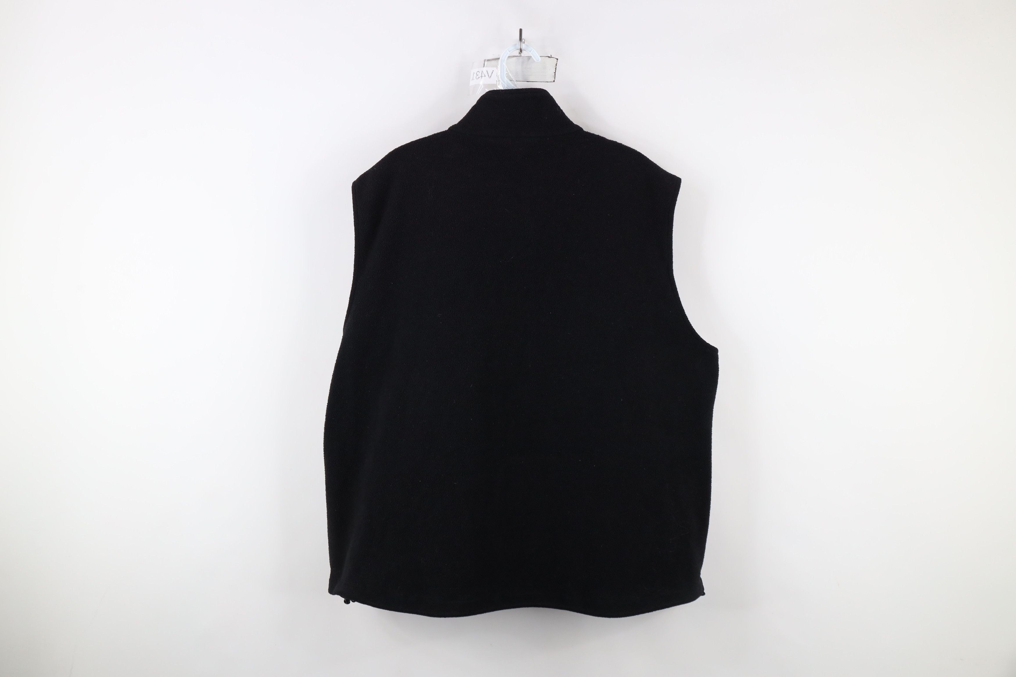 Vintage × Woolrich Woolen Mills Vintage Woolrich Script Full Zip Fleece Vest Jacket Black Size US XL / EU 56 / 4 - 12 Thumbnail
