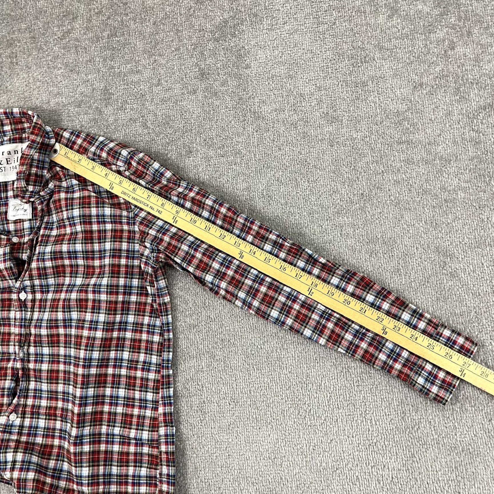 Frank & Eileen Frank & Eileen Shirt Womens Small MultiColor Plaid Woven Button Up Italy Size S / US 4 / IT 40 - 6 Thumbnail