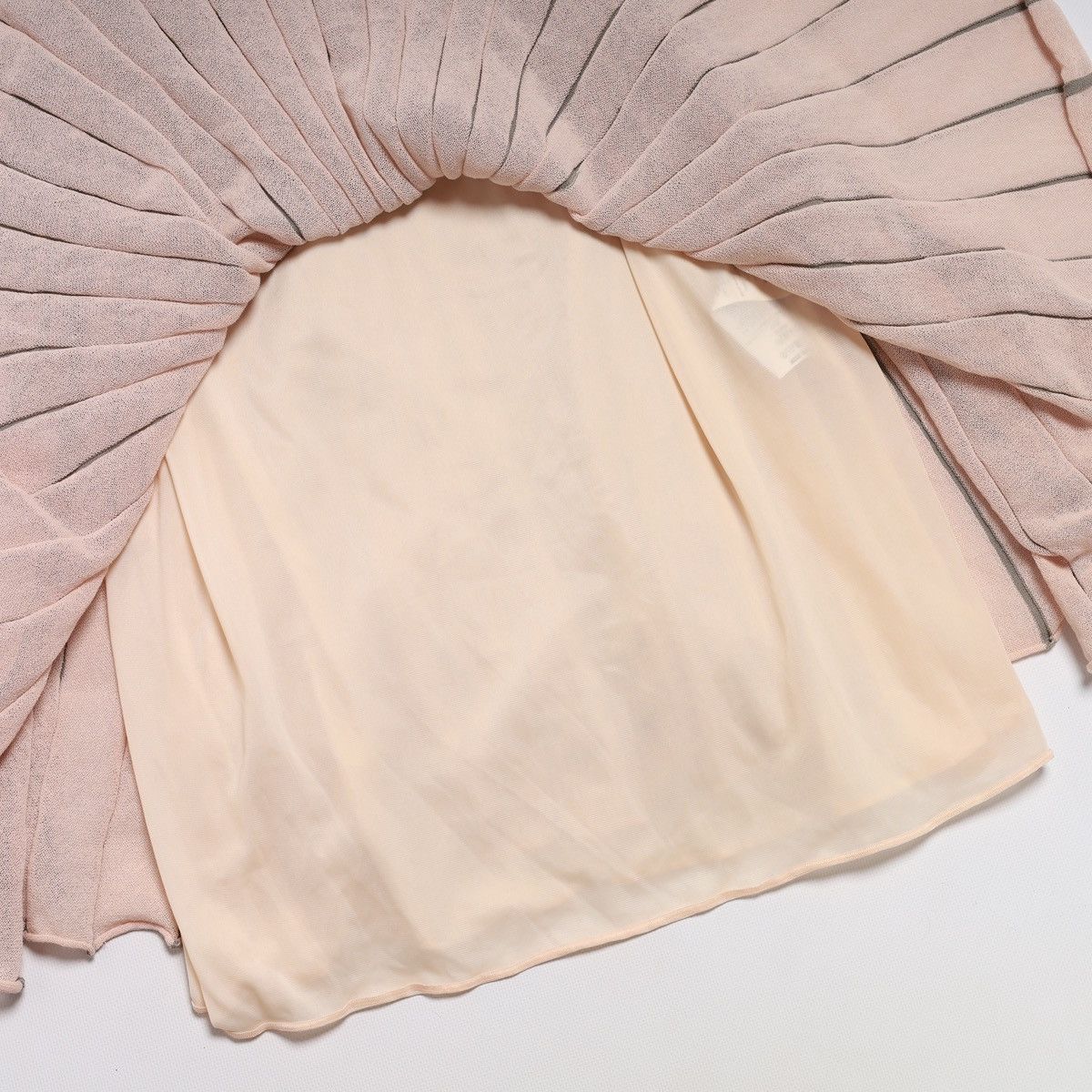 Emporio Armani Emporio Armani Pink Grey Pleated Dress Cotton Viscose Nylon Size M / US 6-8 / IT 42-44 - 7 Thumbnail