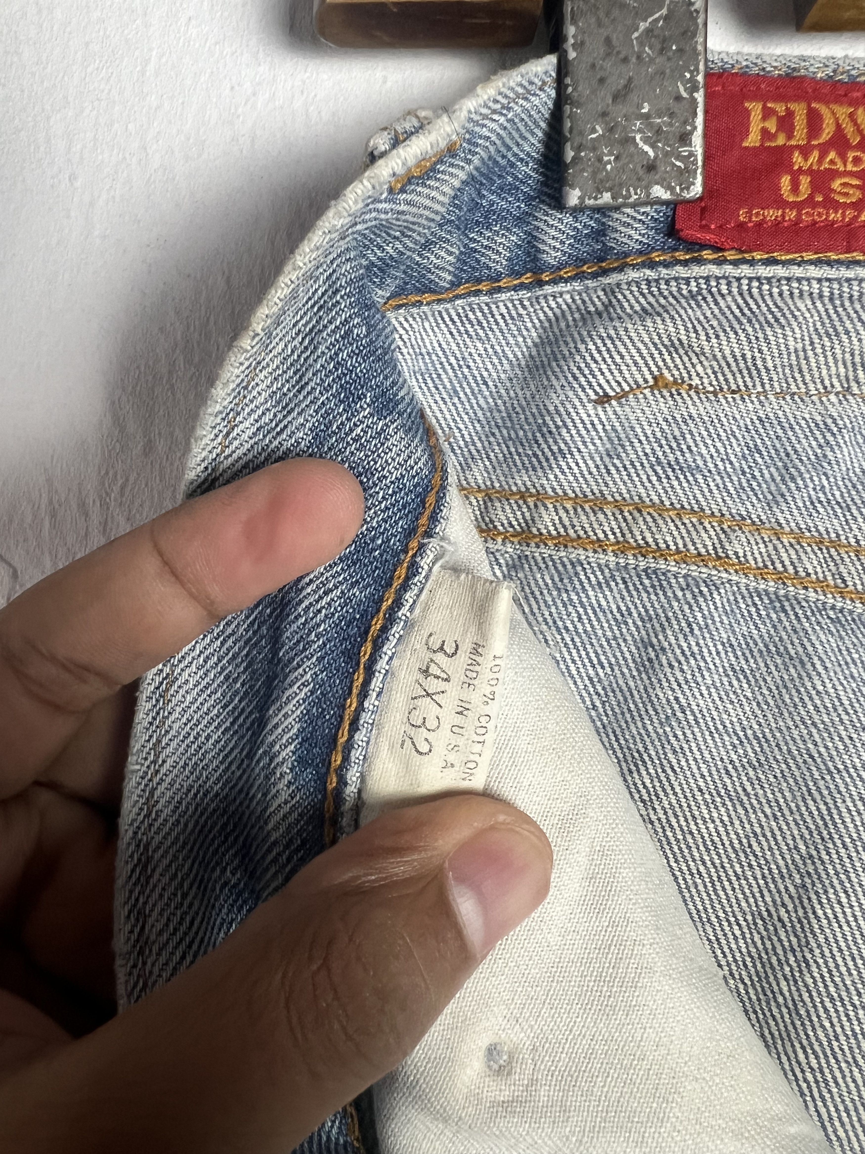 Edwin Vintage Edwin Made in USA Denim Distressed Size US 34 / EU 50 - 21 Thumbnail