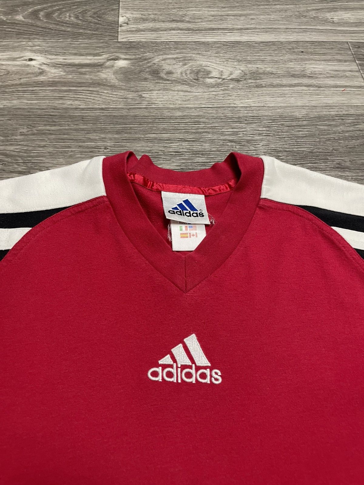 Adidas Vintage 90s Adidas Retro Style T-Shirt Size US XL / EU 56 / 4 - 6 Thumbnail