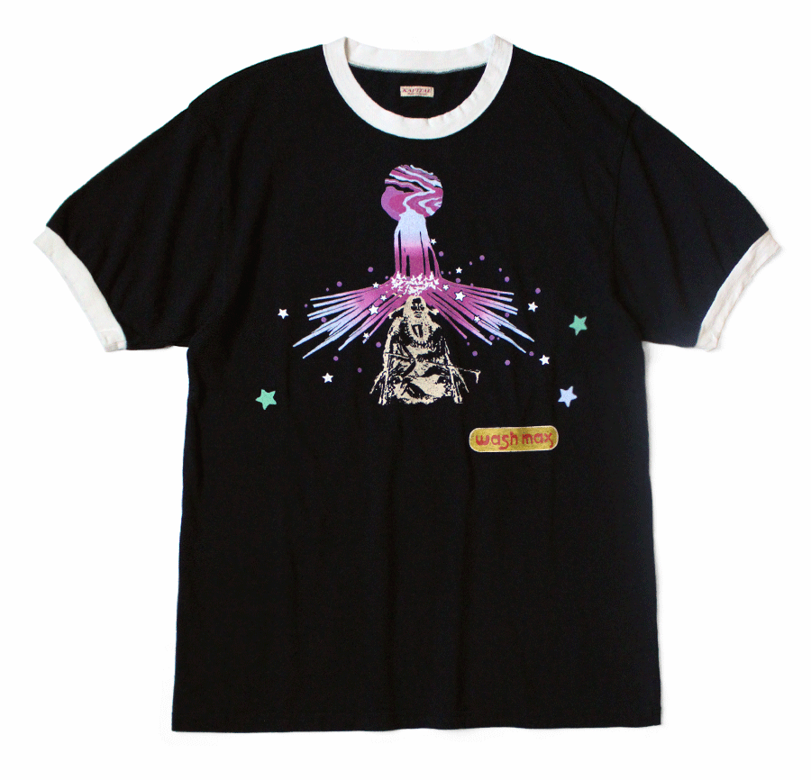 Kapital 20 Tenjiku Laundry Max Ringer t-shirt Tee black 3