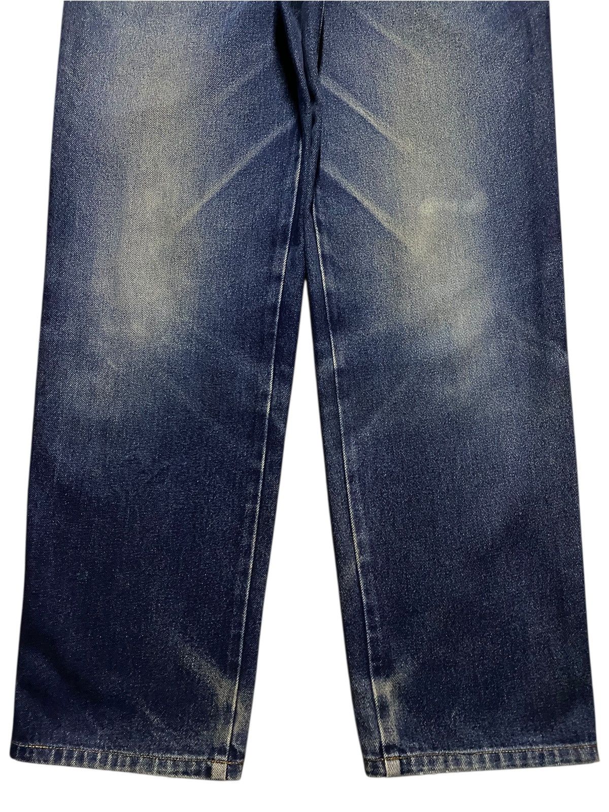 Zanetti Vintage Zanobetti Blue Wash Embroidery Pocket Loose Jeans Size US 31 - 5 Thumbnail