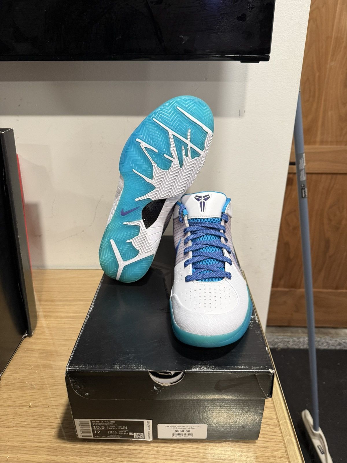 Nike Nike Kobe 6 Protro “Draft Day” Charlotte Hornets Size US 10.5 / EU 43-44 - 3 Thumbnail