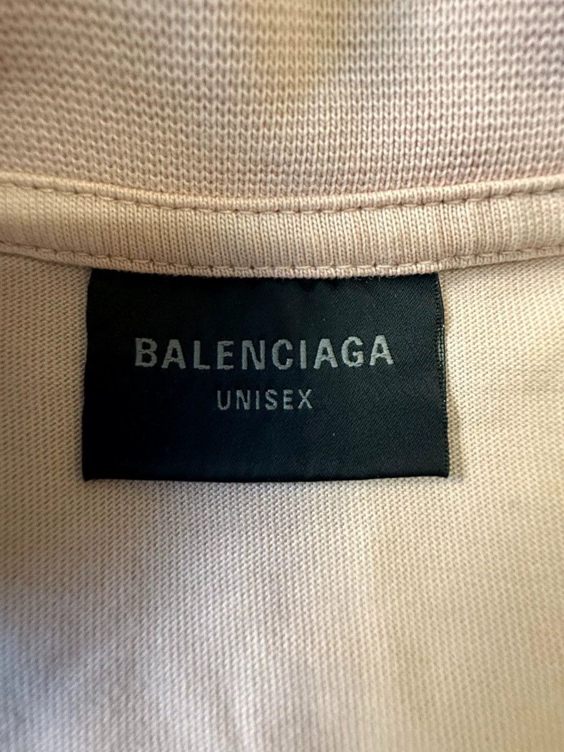 Balenciaga Balenciaga Mirror Light Pink Short Sleeve T-Shirt 2505-Next Size US XS / EU 42 / 0 - 5 Thumbnail