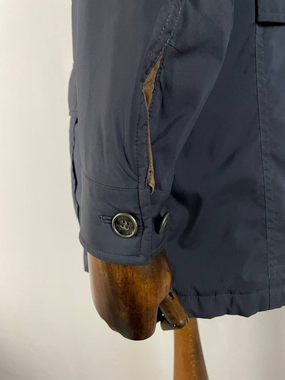 Loro Piana Loro Piana Jacket Trench Navy Cashmere Size US XXL / EU 58 / 5 - 13 Thumbnail