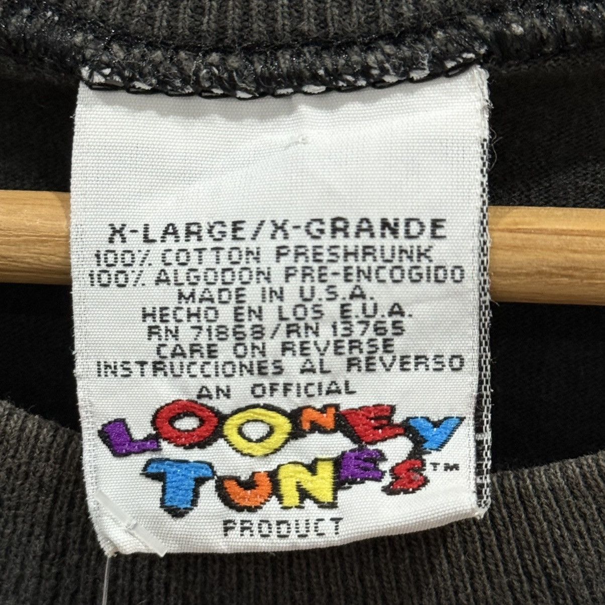 Warner Bros Vintage 1996 Looney Tunes Tazmania Cartoon Tee Size US XL / EU 56 / 4 - 4 Thumbnail