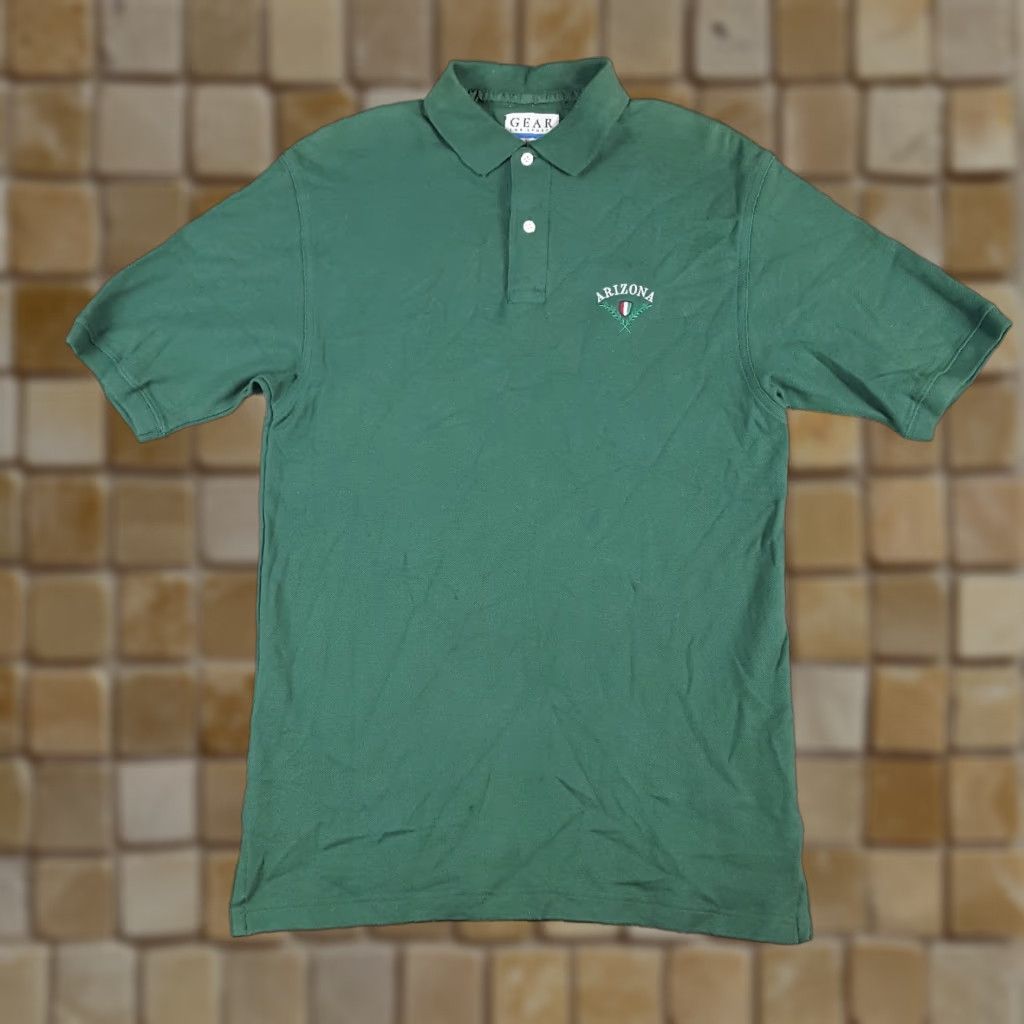 Vintage VINTAGE Arizona Golf Polo Shield Logo Men's Size M Green Preppy Collar Shirt Size US M / EU 48-50 / 2 - 1 Thumbnail