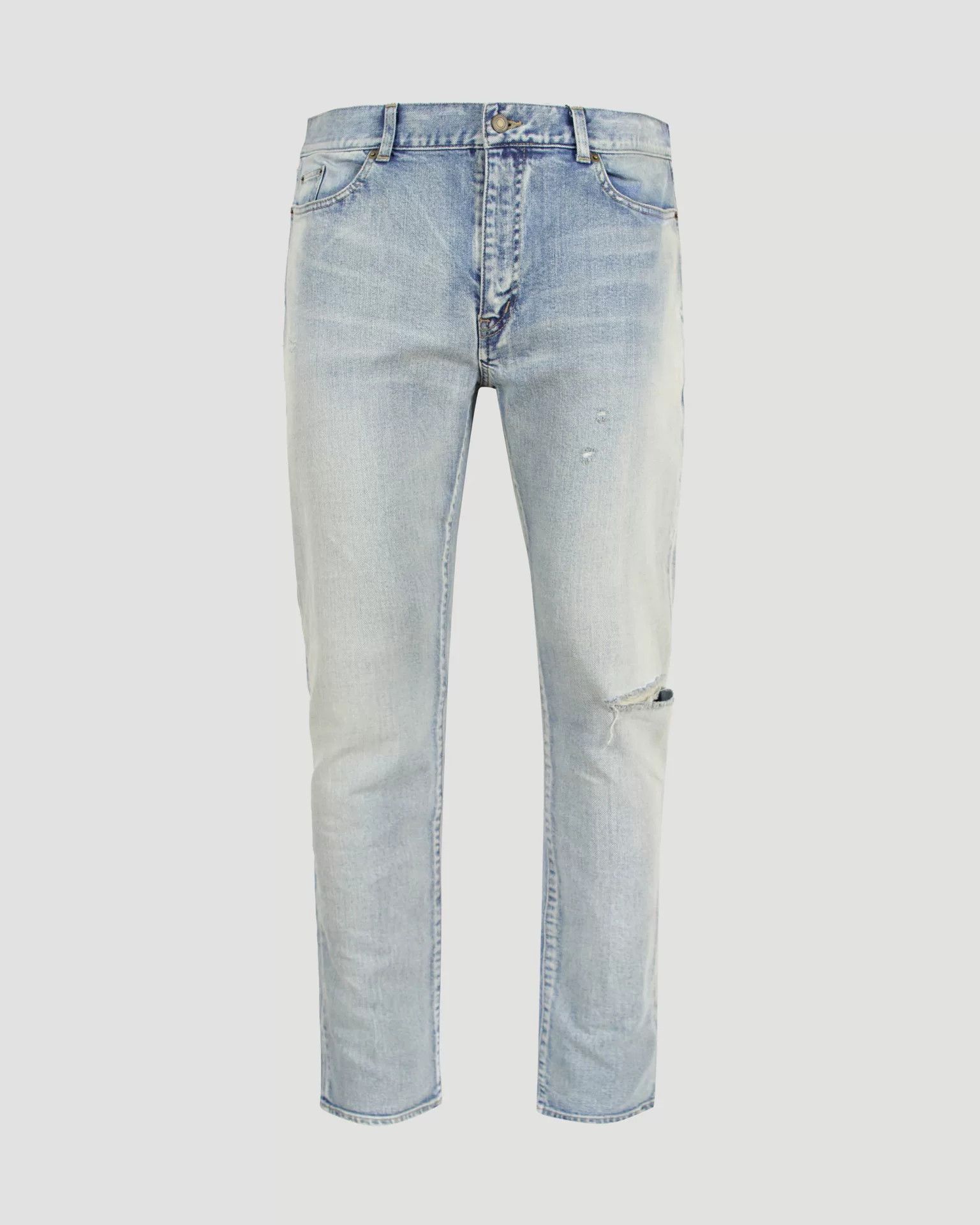 Saint Laurent Paris Saint Laurent Distressed Slim Fit Jeans Size US 31 - 1 Thumbnail