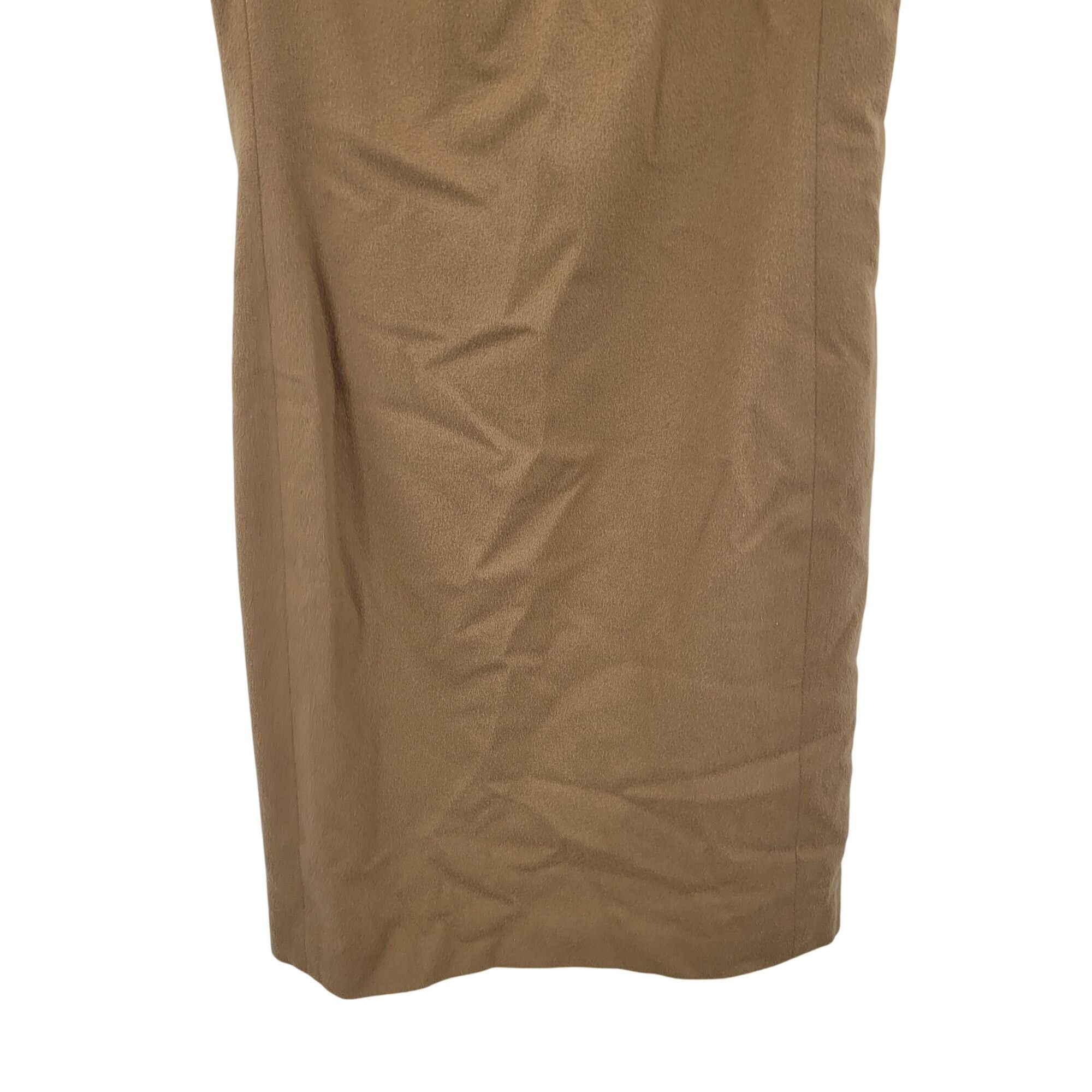Saks Fifth Avenue Vtg 70s Saks Fifth Avenue Wool Blend Sleeveless Camel Sheath Size L / US 10 / IT 46 - 5 Thumbnail
