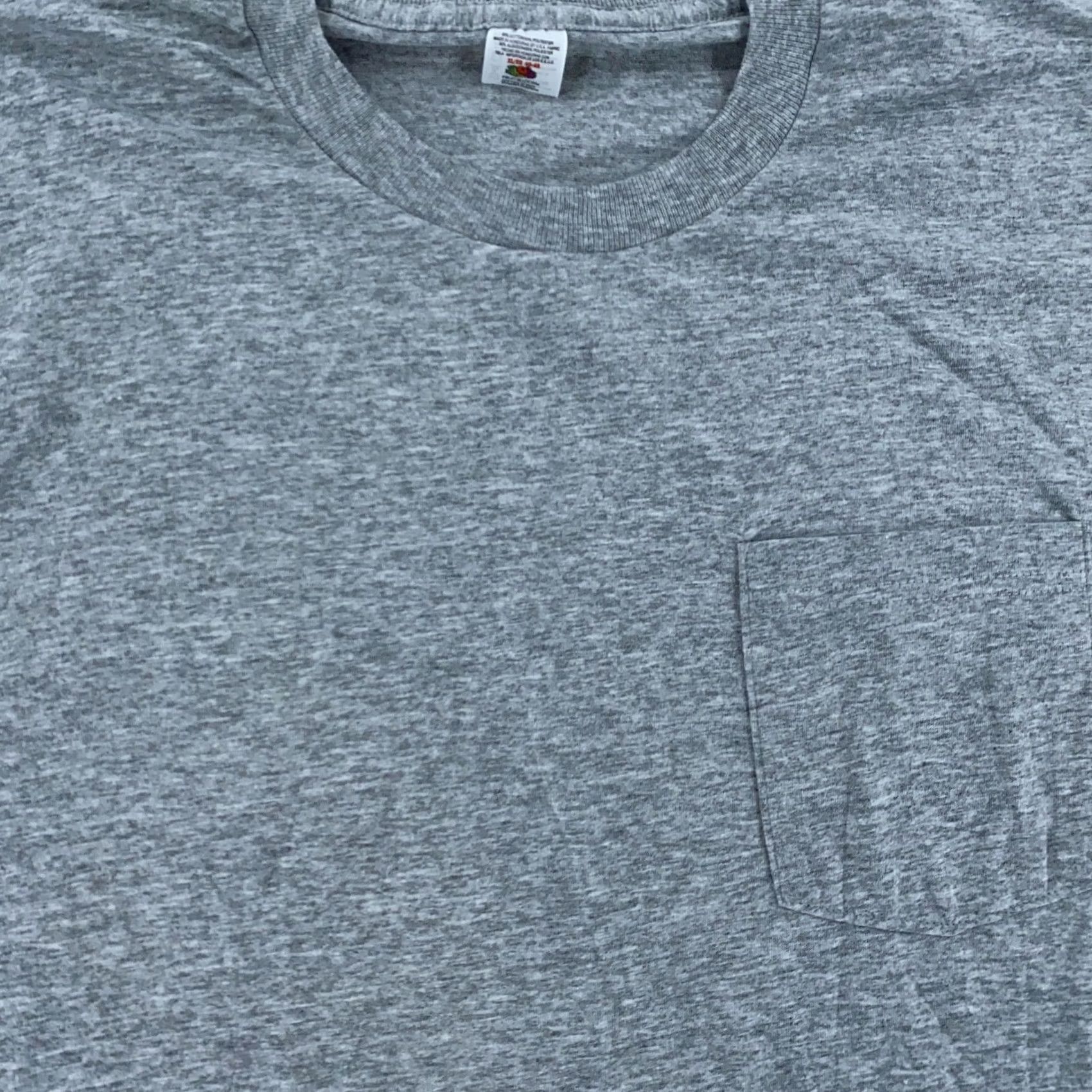 Fruit Of The Loom Vtg Fruit of the Loom Blank Gray Pocket Muscle Shirt Mens L Sleeveless Gym Tee Size US L / EU 52-54 / 3 - 2 Thumbnail
