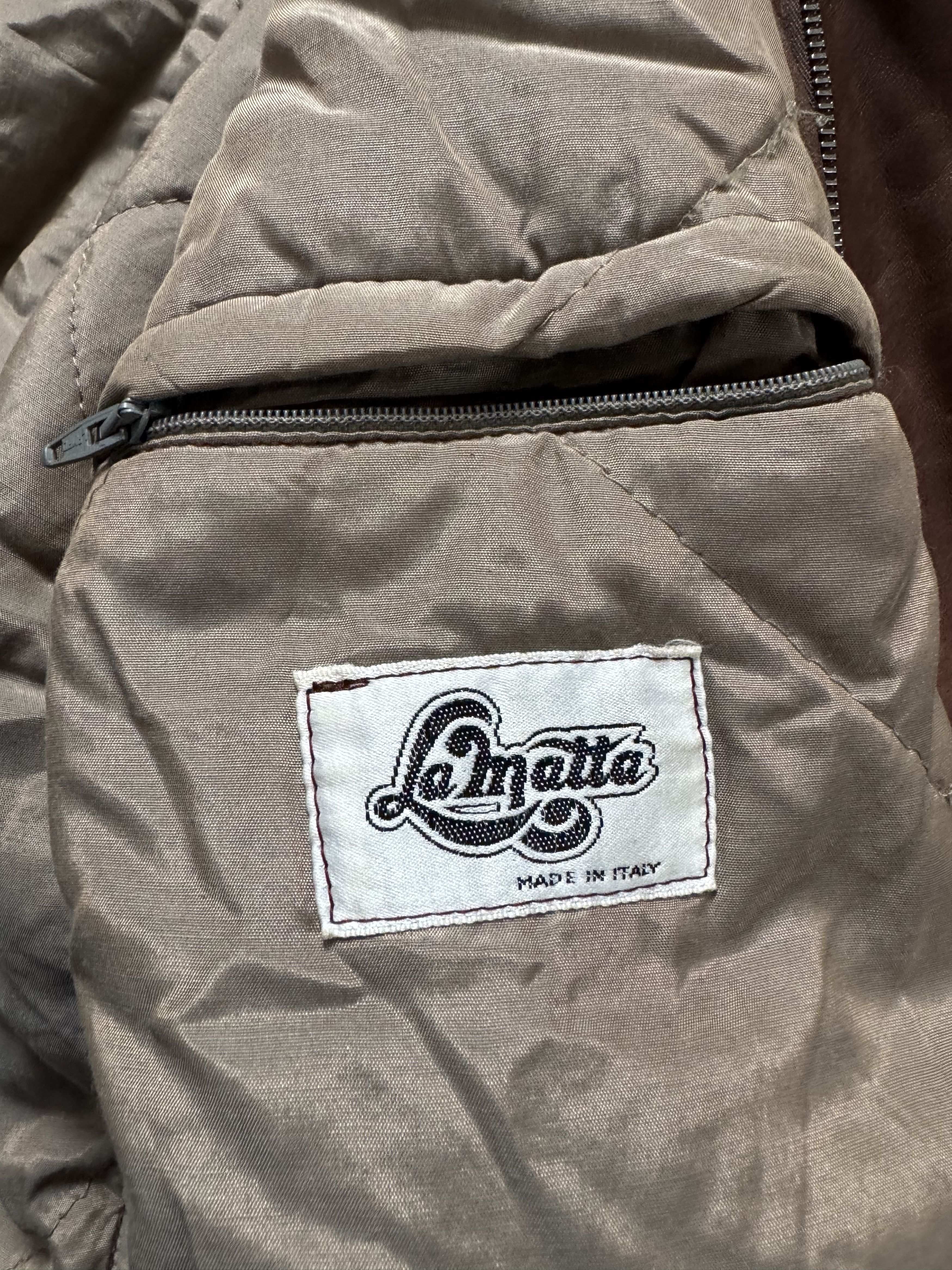 Vintage Vintage 80s La Matta Brown Leather Jacket – Italian Retro Size US L / EU 52-54 / 3 - 13 Thumbnail