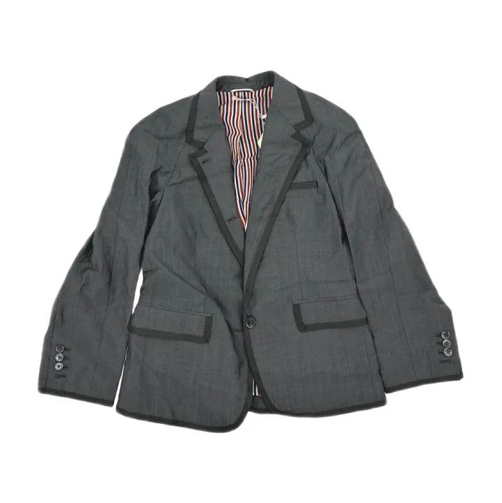 Thom Browne Thom Browne Gray Casual Suit Jacket Size US M / EU 48-50 / 2 - 1 Thumbnail