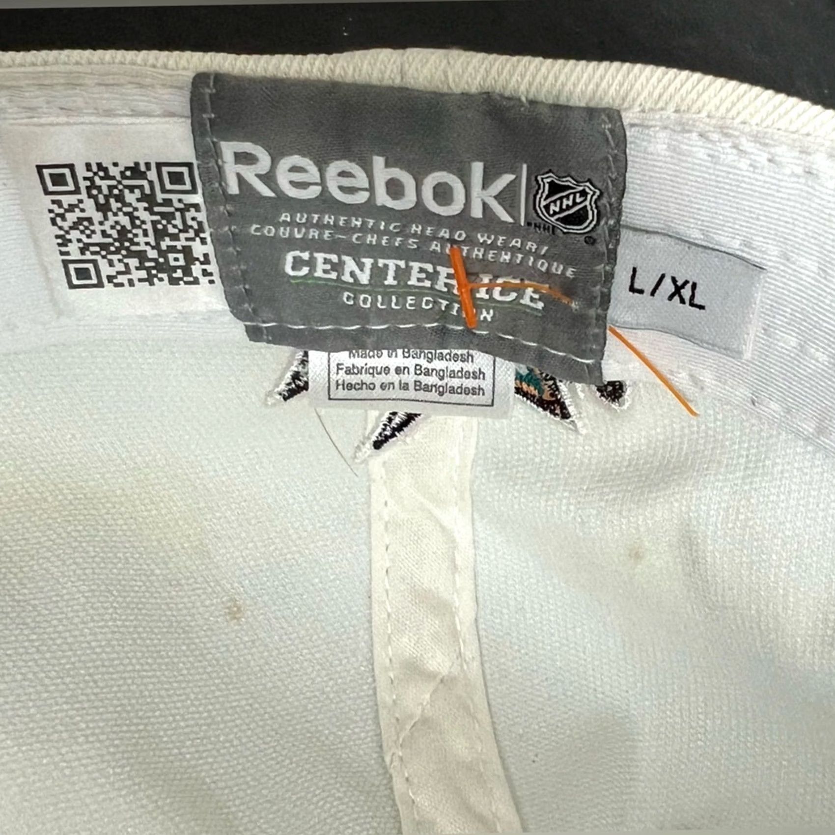 Reebok NHL Sharks Reebok Hat Cap Fitted L/XL Men Gray Center Ice Hockey Mens Size ONE SIZE - 6 Thumbnail