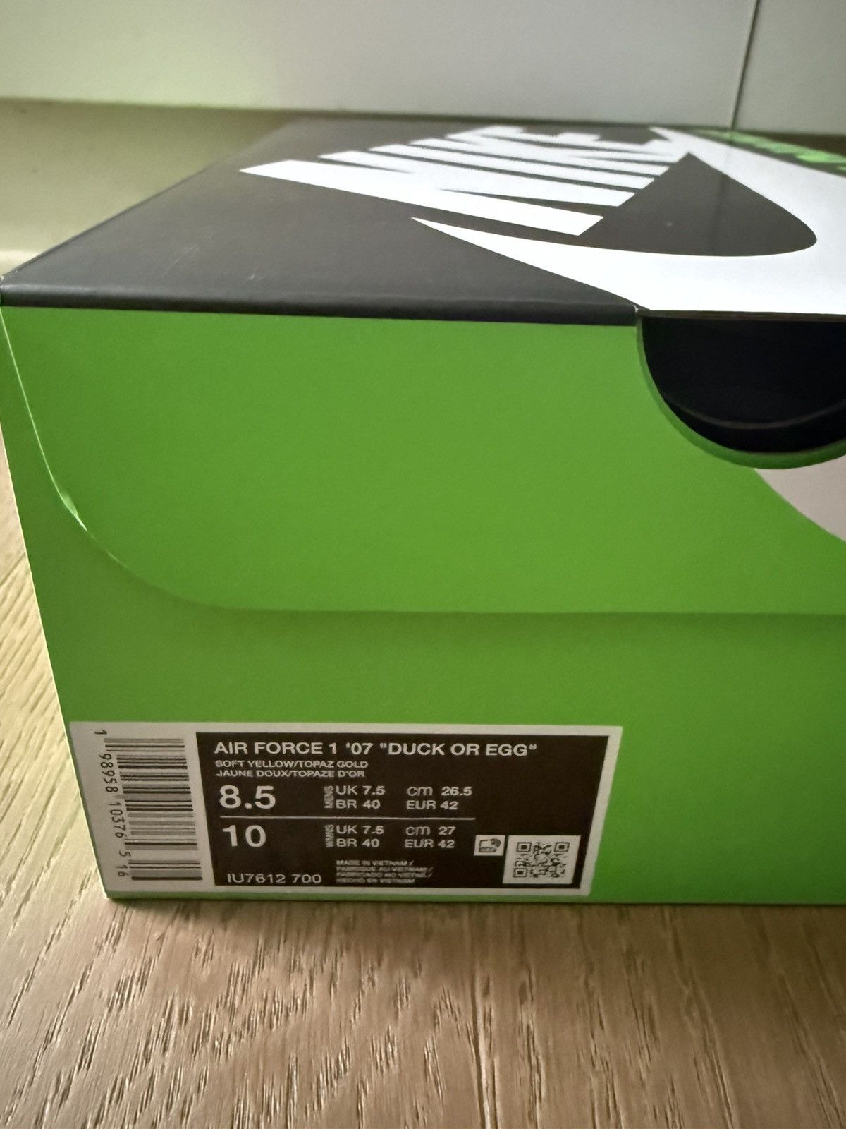Nike Nike Air Force 1 DOAF Oregon 'Duck or Egg' PE Size 8.5 Size US 8.5 / EU 41-42 - 9 Thumbnail