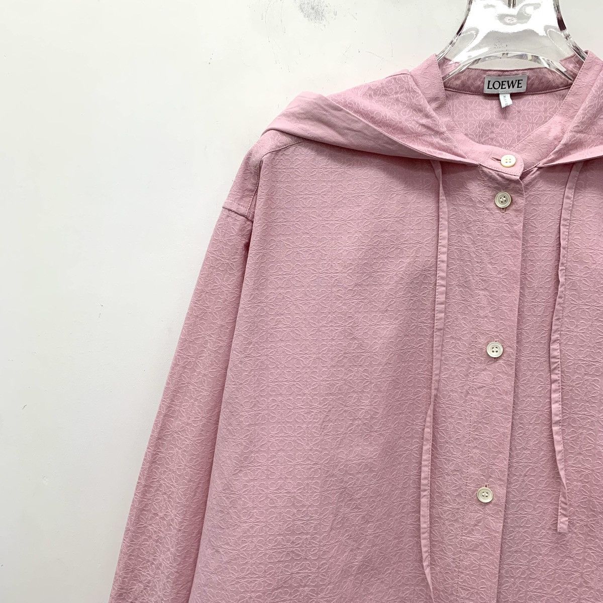 Loewe Loewe Pink Subtle All-over Printed Long Sleeve Shirt K26WX Size XS / US 0-2 / IT 36-38 - 3 Thumbnail
