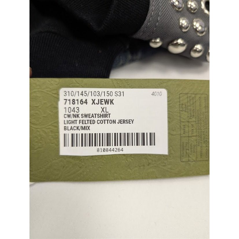 Gucci o1rshd1 Light Felted Cotton Jersey Crewneck Sweatshirt Black Size US XL / EU 56 / 4 - 23 Thumbnail