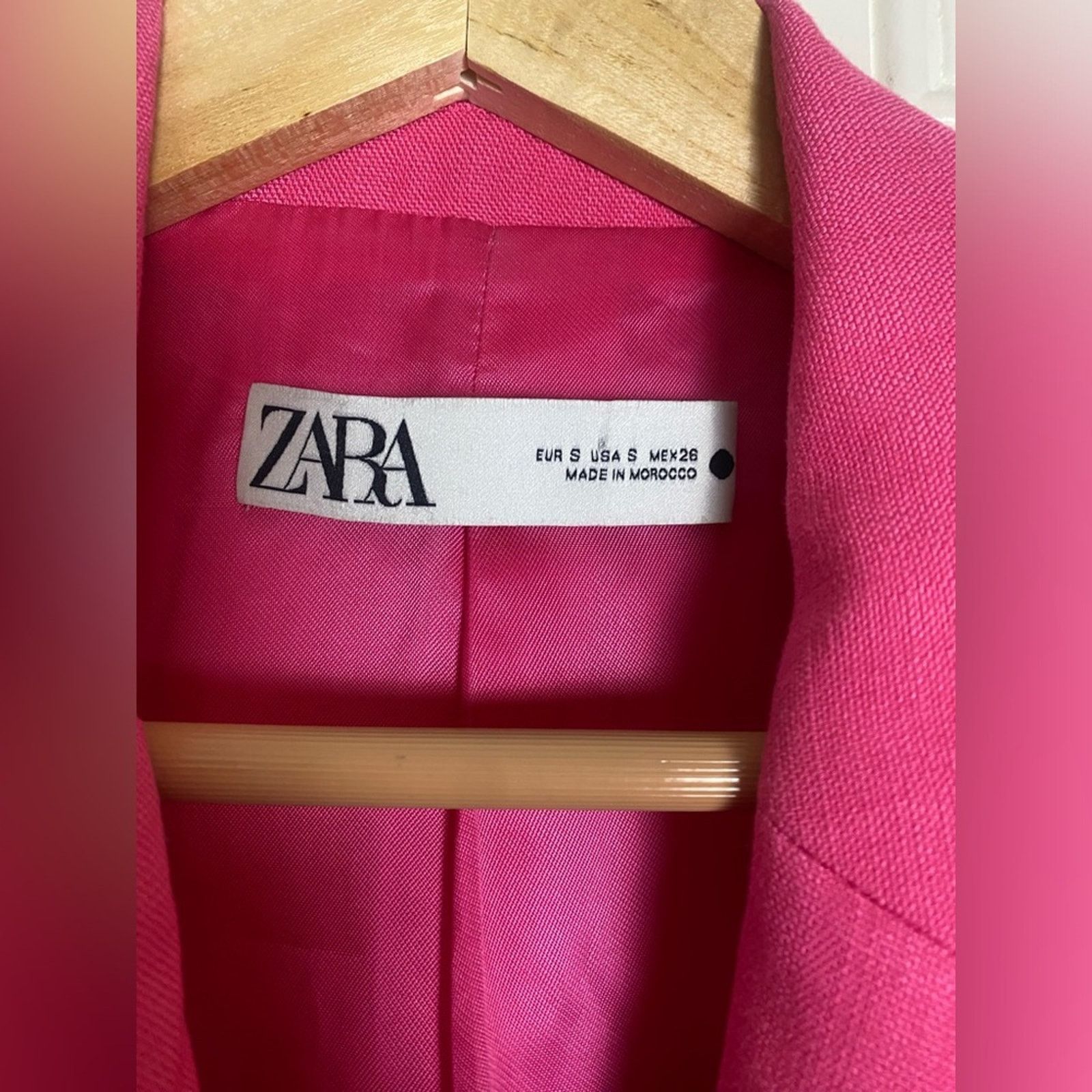Zara ZARA Pink Collard Blazer S Size M / US 6-8 / IT 42-44 - 3 Thumbnail