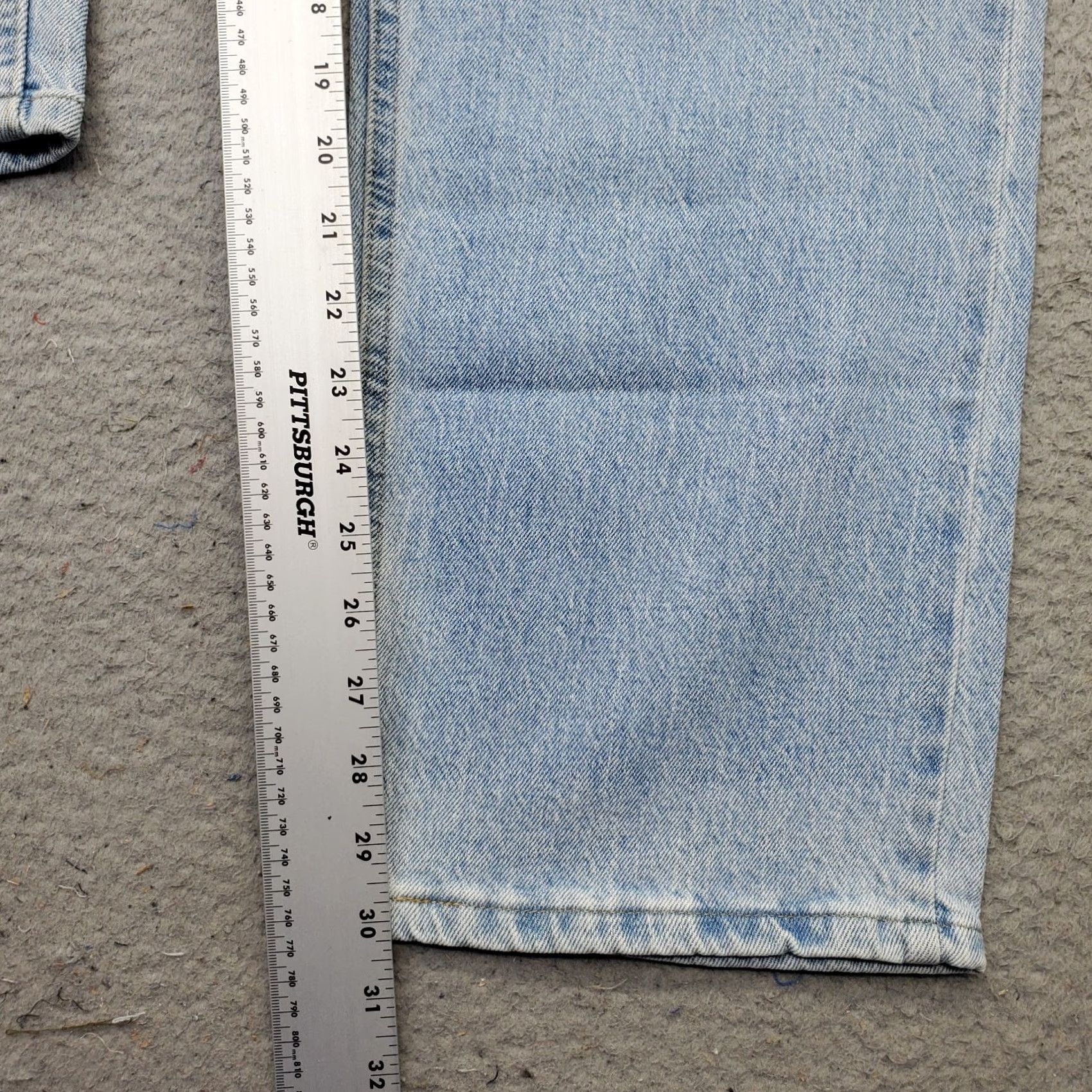 Wrangler Wrangler Jeans Mens 42x30 Blue Premium Denim Whiskered Straight Leg 1096FXVBI Size US 42 / EU 58 - 4 Thumbnail