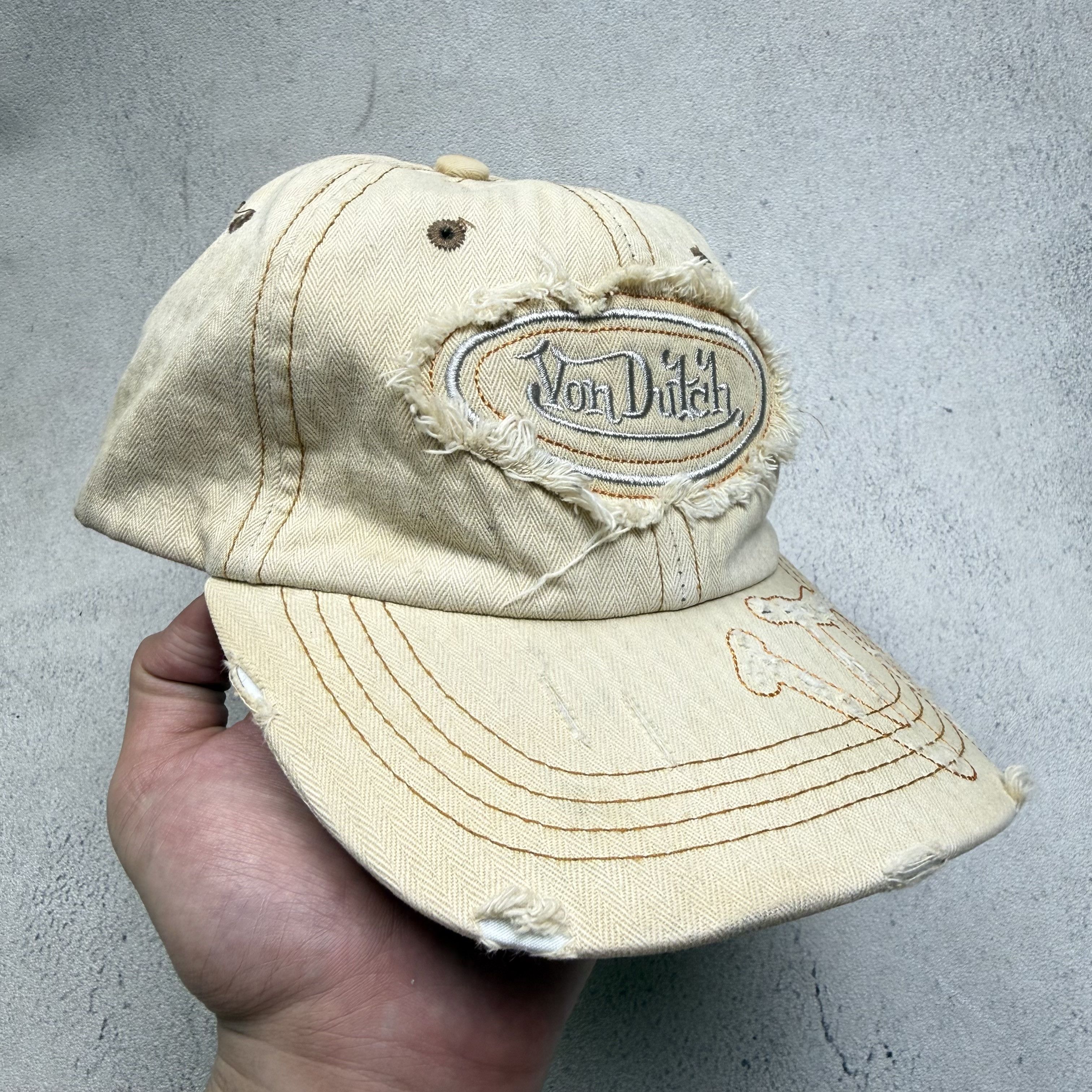 Von Dutch Von Dutch Distressed Hat Size ONE SIZE - 2 Thumbnail