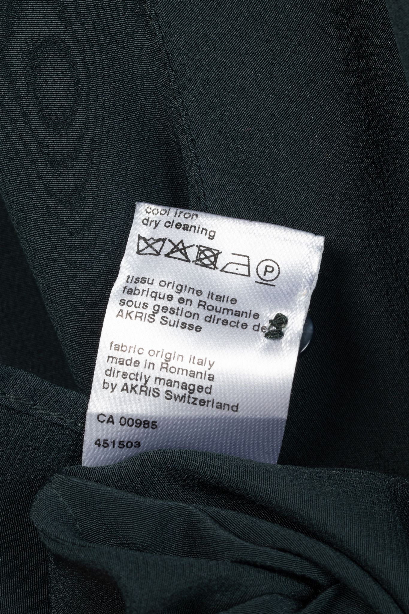 Akris Akris Green Silk-Crepe Draped Blouse Size M / US 6-8 / IT 42-44 - 9 Thumbnail