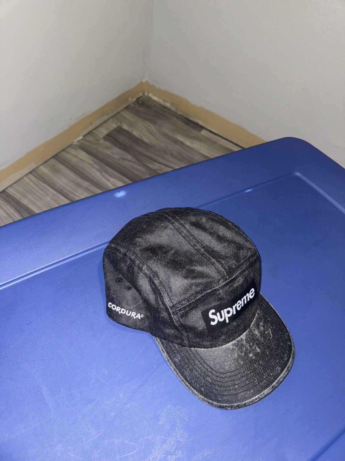 Supreme 2024 Supreme Coated Denim Cap ‘Black’ Size ONE SIZE - 2 Thumbnail