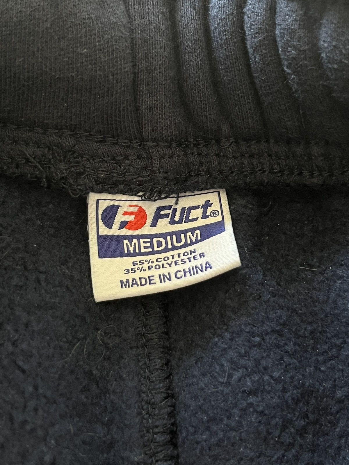 FUCT FUCT OG LOGO RIBBED SWEATPANTS NAVY Size US 30 / EU 46 - 3 Thumbnail