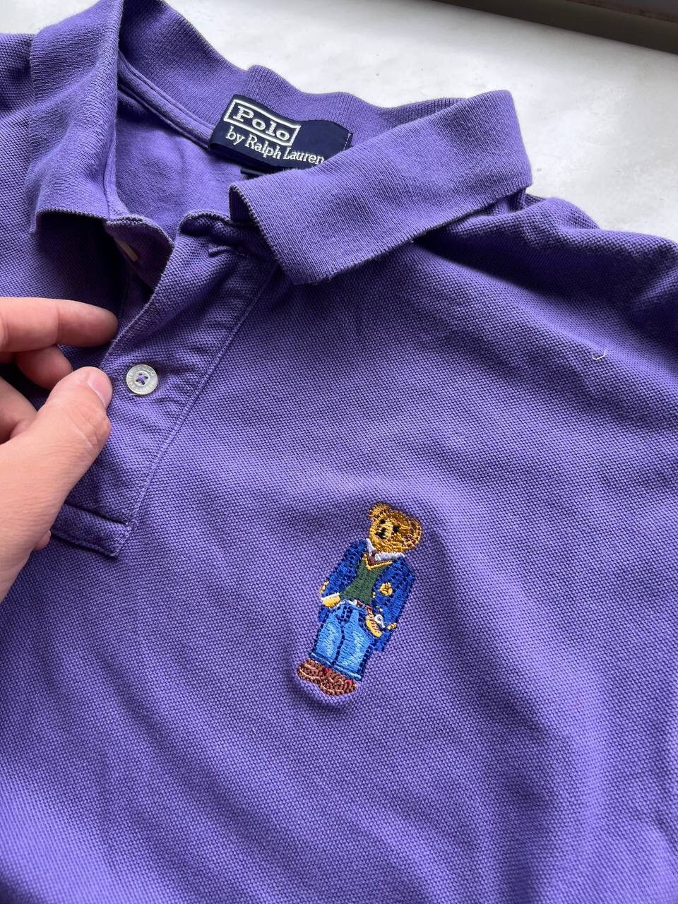 Polo Ralph Lauren × Vintage vintage polo longsleeve Ralph Lauren Bear polo shirt 2000s Size US L / EU 52-54 / 3 - 4 Thumbnail