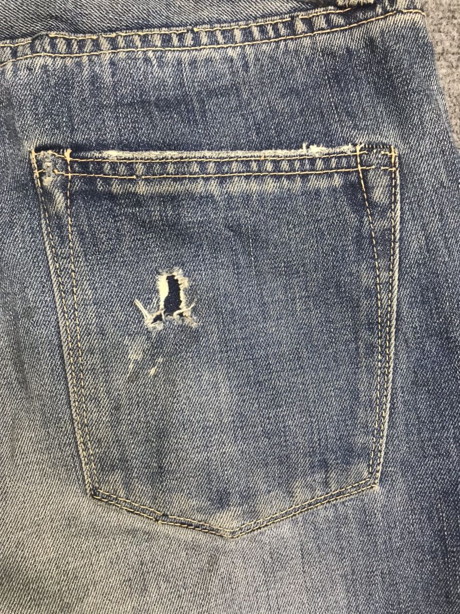 Japanese Brand fin&Sons Japan Distressed Redline Selvedge Jeans Size US 34 / EU 50 - 18 Thumbnail