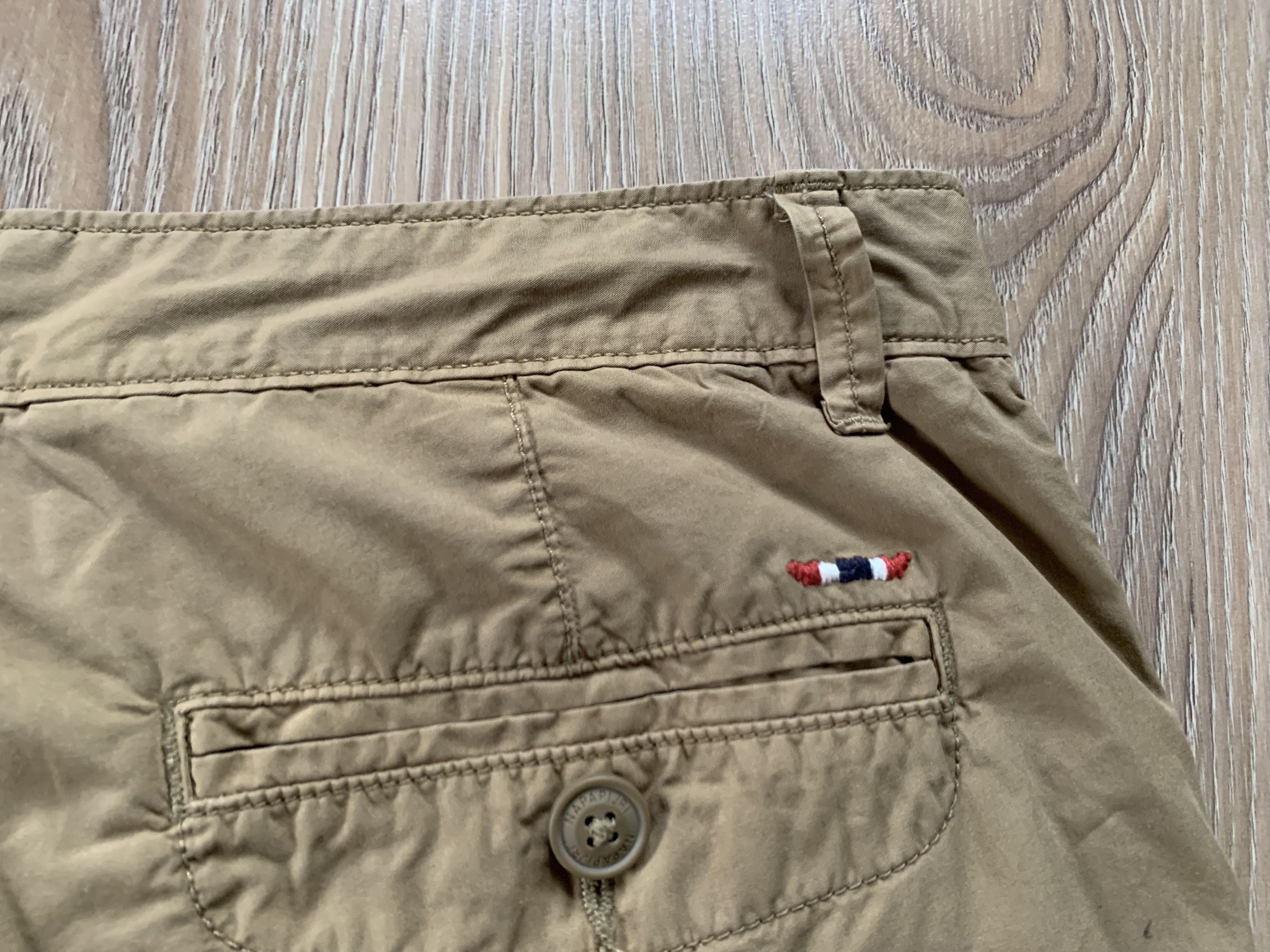 Napapijri Napapijri Cotton Basic Khaki Casual Shorts Size US 34 / EU 50 - 8 Thumbnail